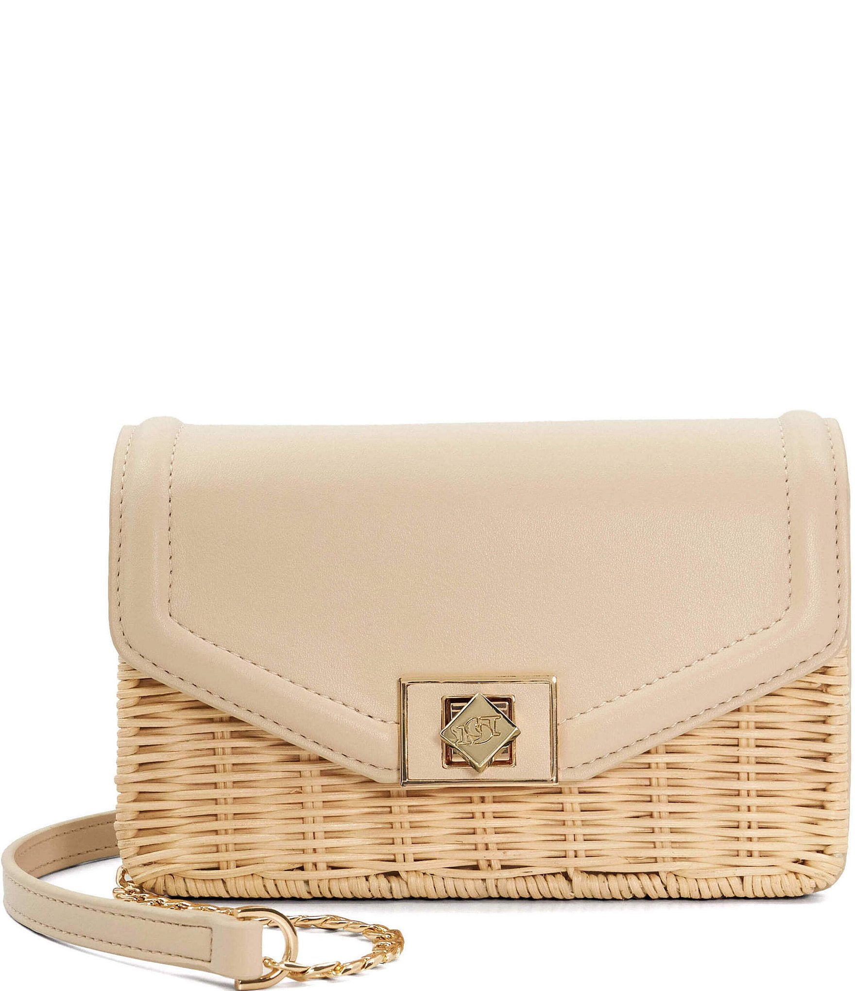 Dune London Dassia Rattan Crossbody Bag