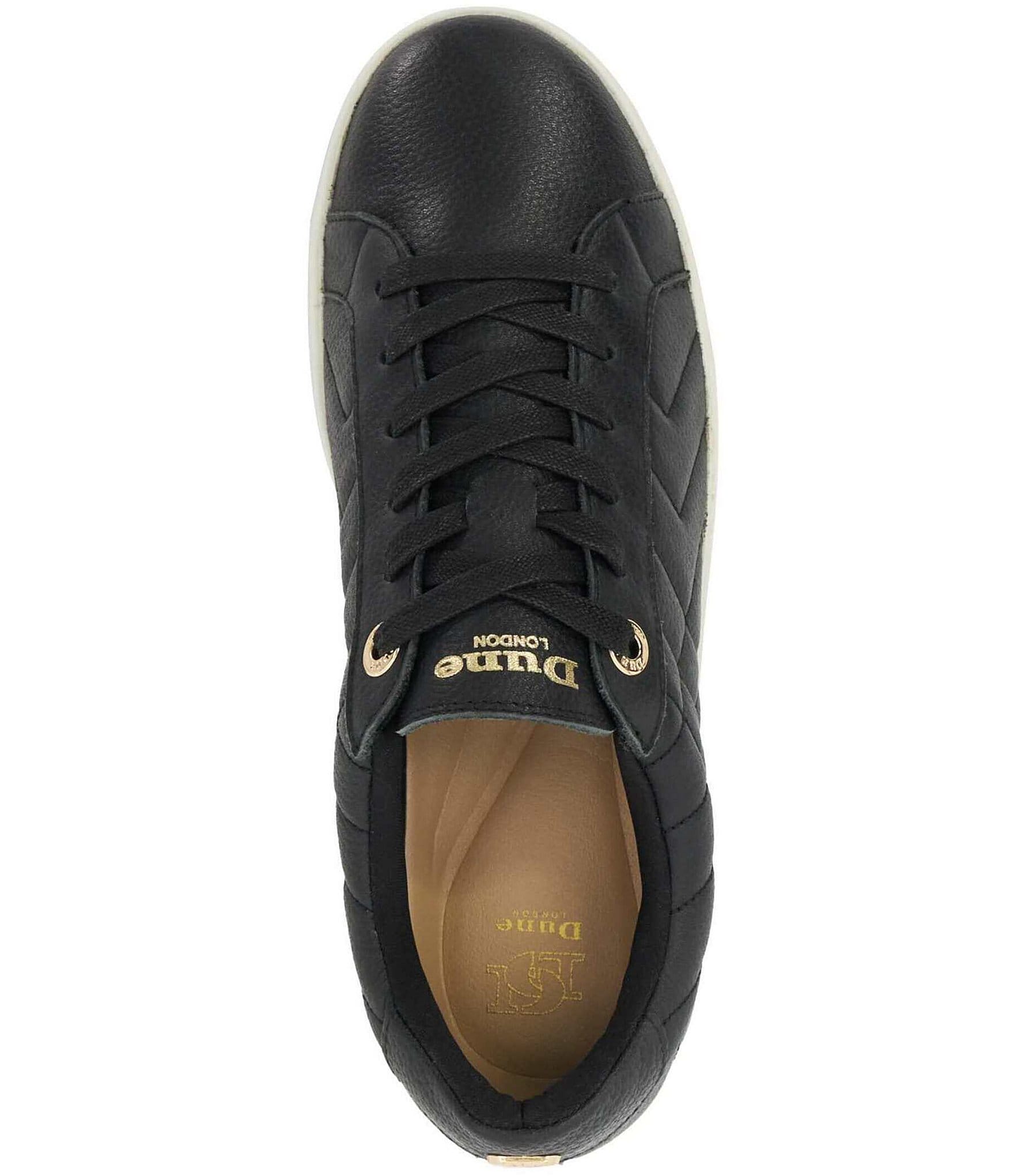 Dune London Egent Quilted Leather Platform Sneakers