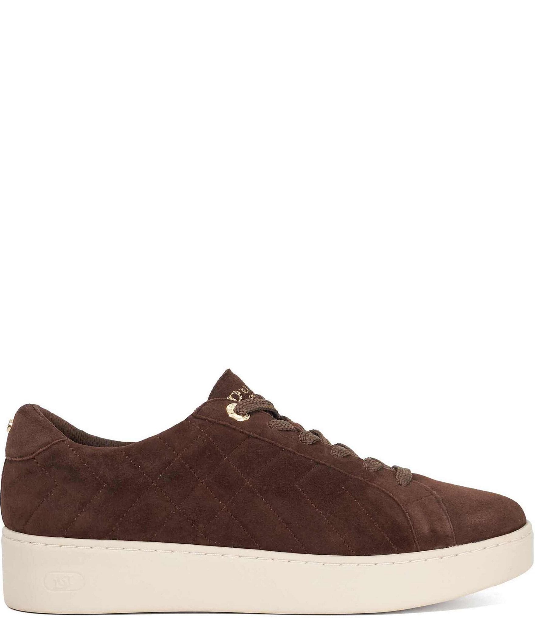 Dune London Egent Quilted Suede Platform Sneakers