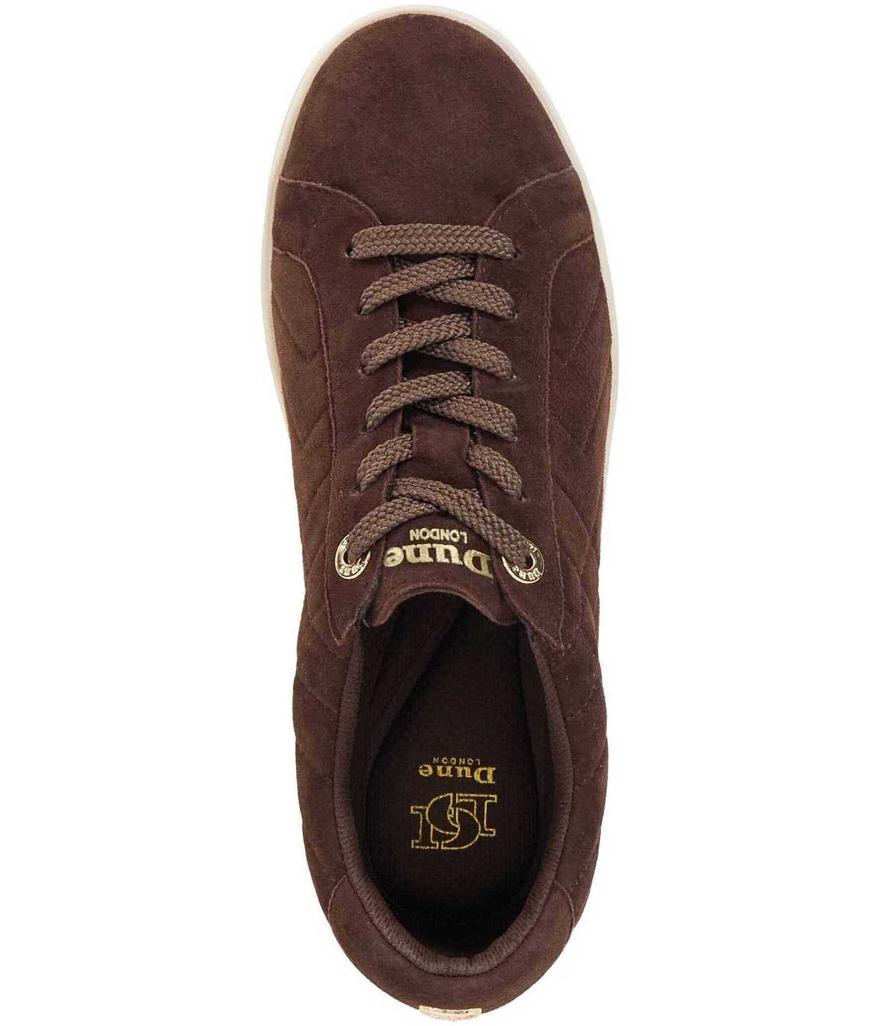 Dune London Egent Quilted Suede Platform Sneakers