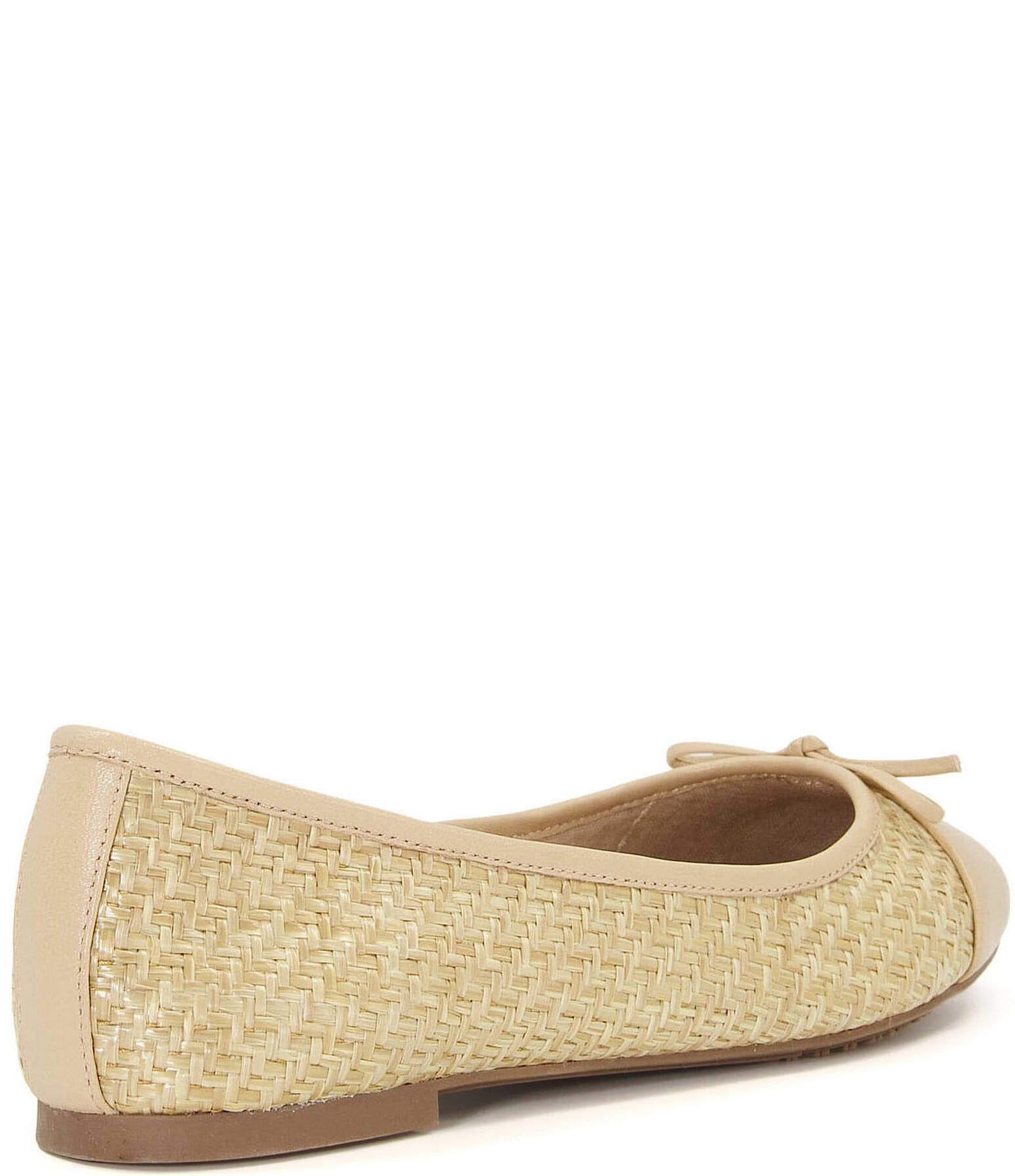 Dune London Hallo Woven Bow Ballet Flats