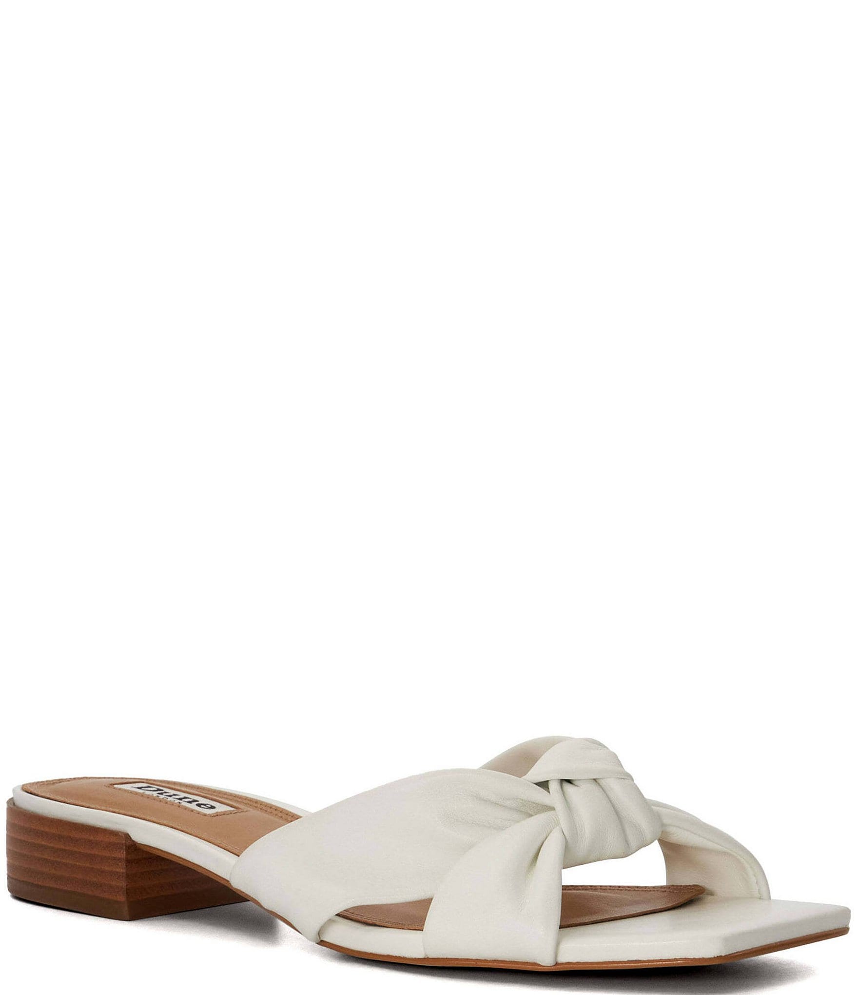 Just White, Chain Detail Sandals | Dune London