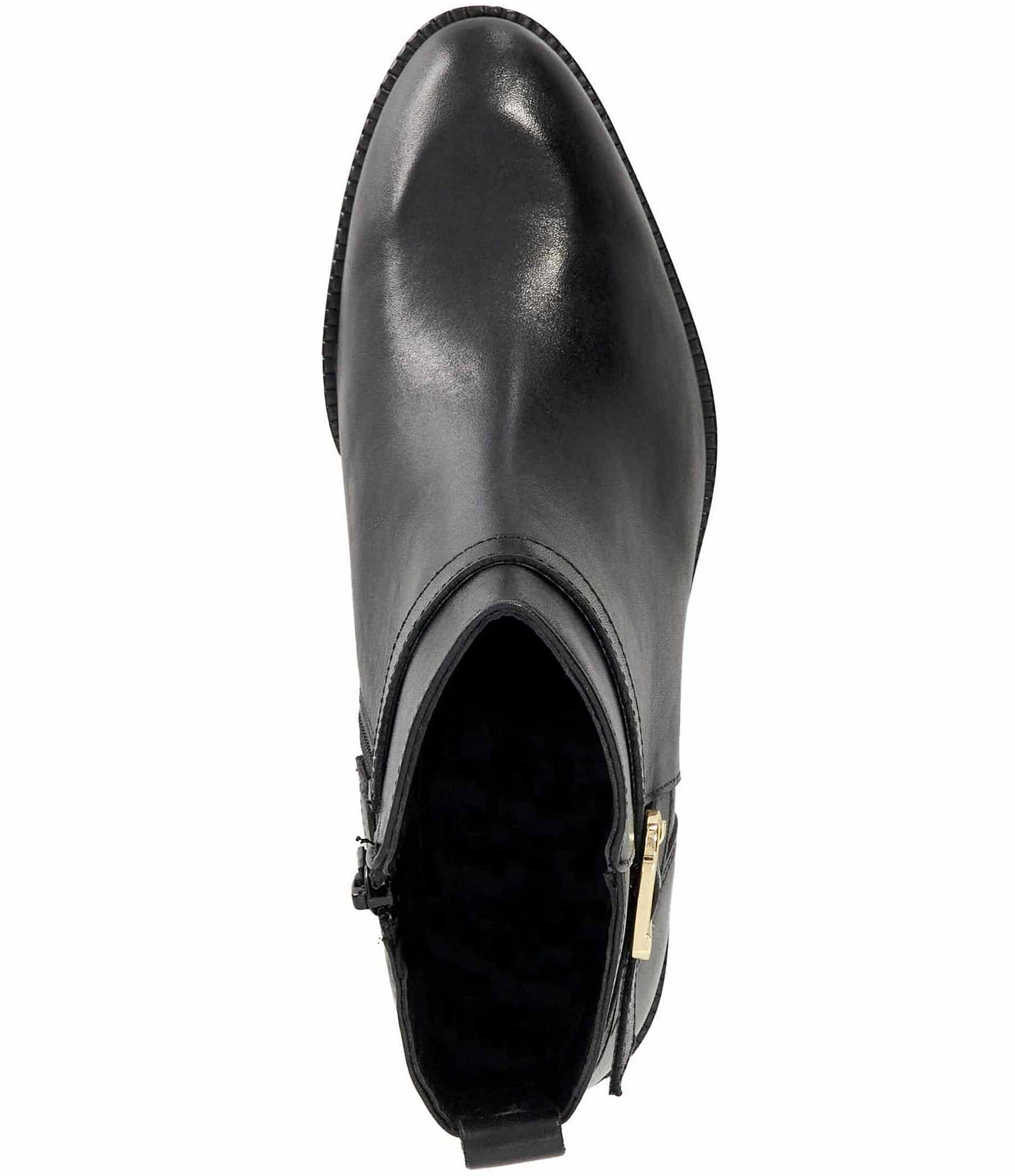 Dune London Pemma Leather Ankle Booties