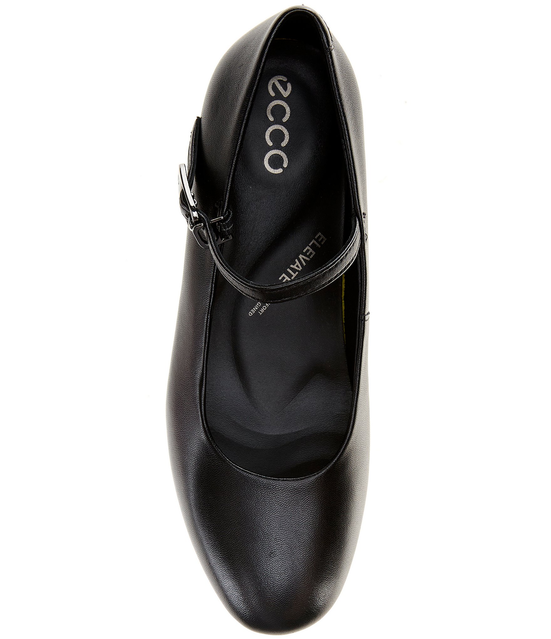 ECCO Elevate Leather Mary Jane Wedge Pumps