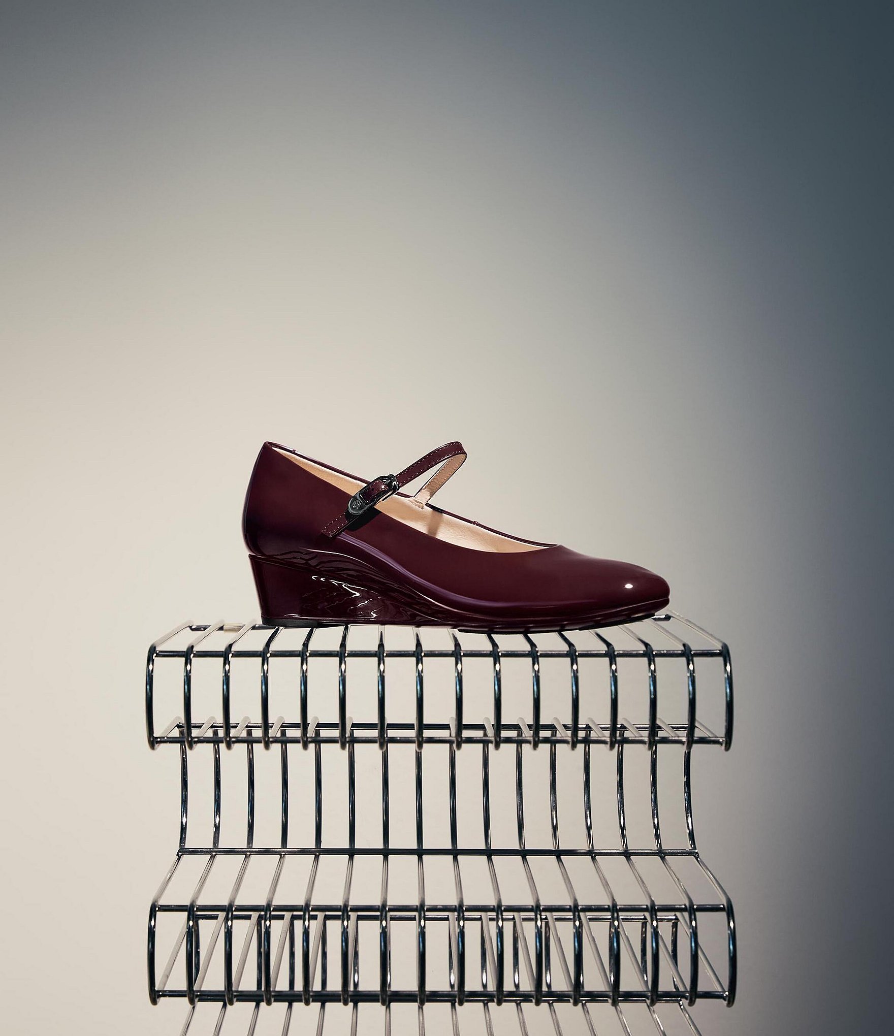 ECCO Elevate Patent Leather Mary Jane Wedge Pumps