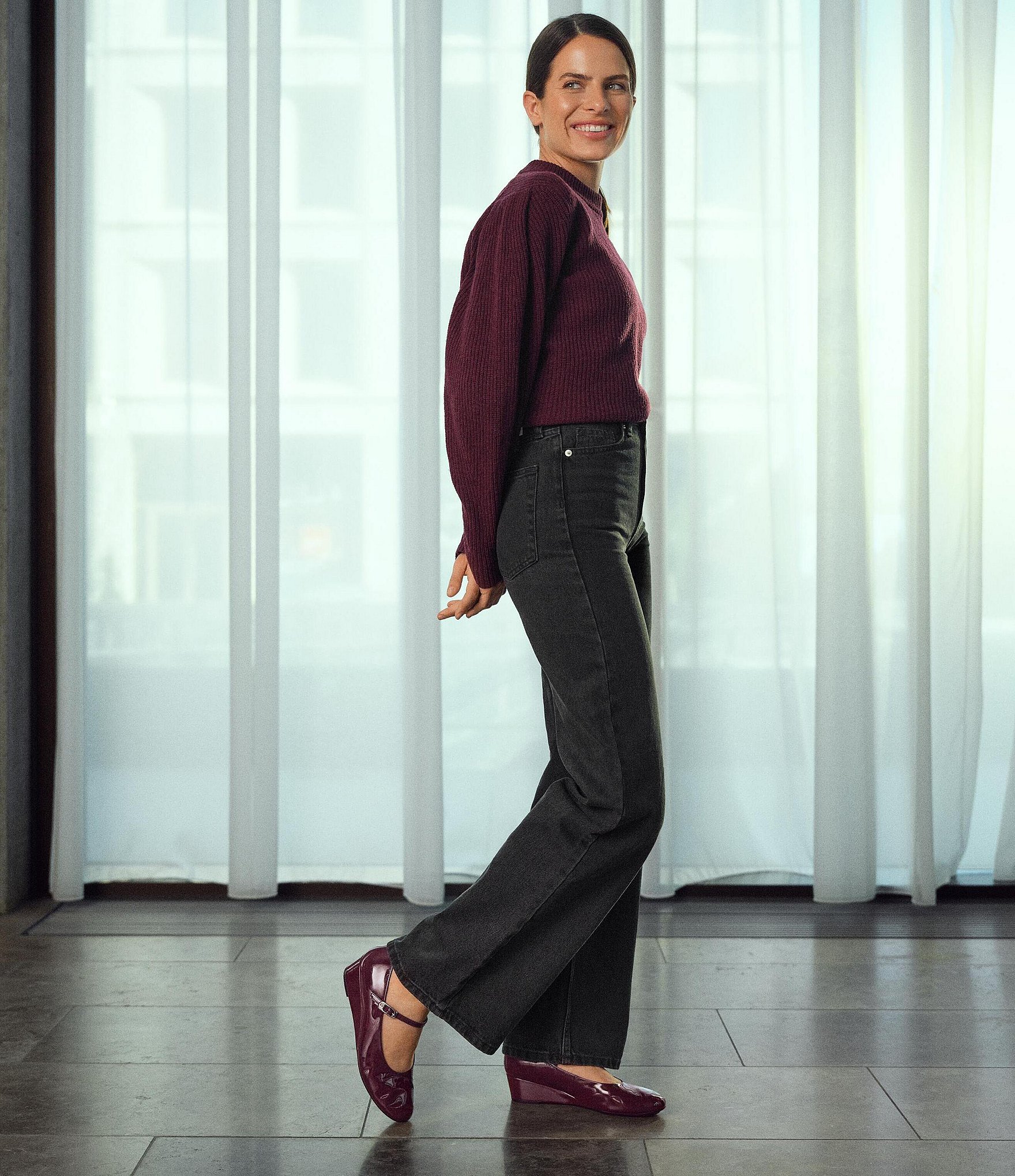 ECCO Elevate Patent Leather Mary Jane Wedge Pumps