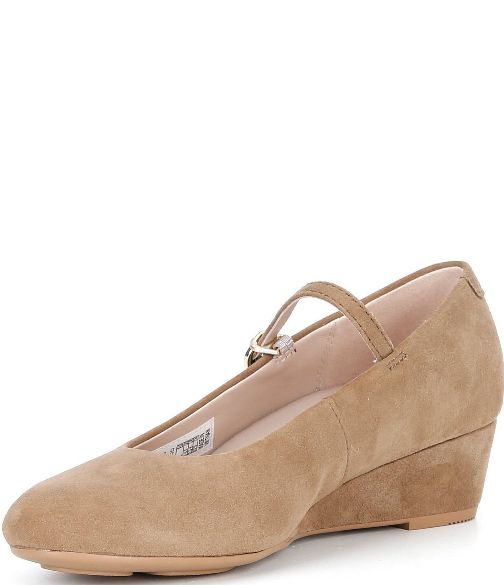 ECCO Elevate Suede Mary Jane Wedge Pumps