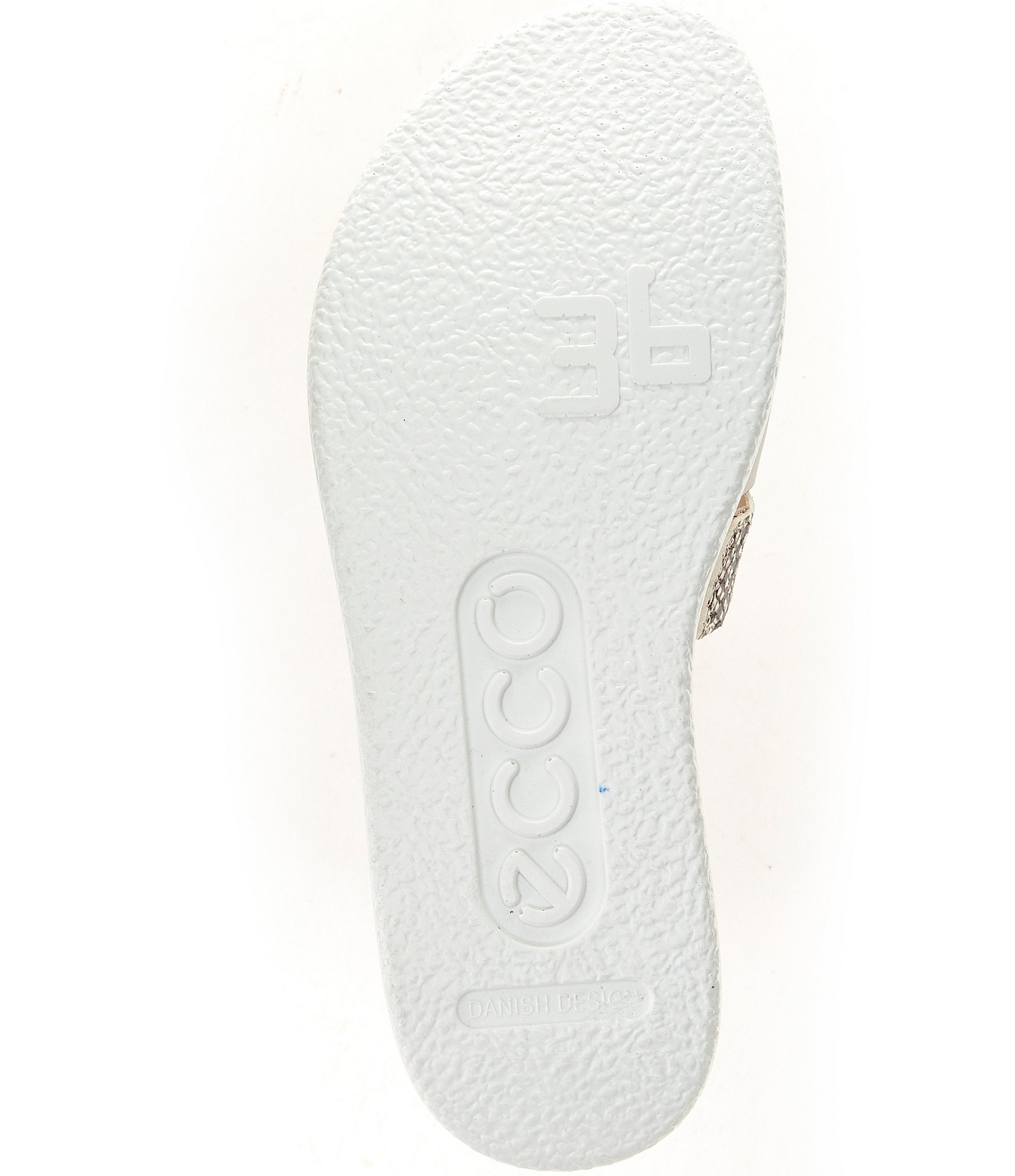 ECCO Flowt Leather Snake Print Slides