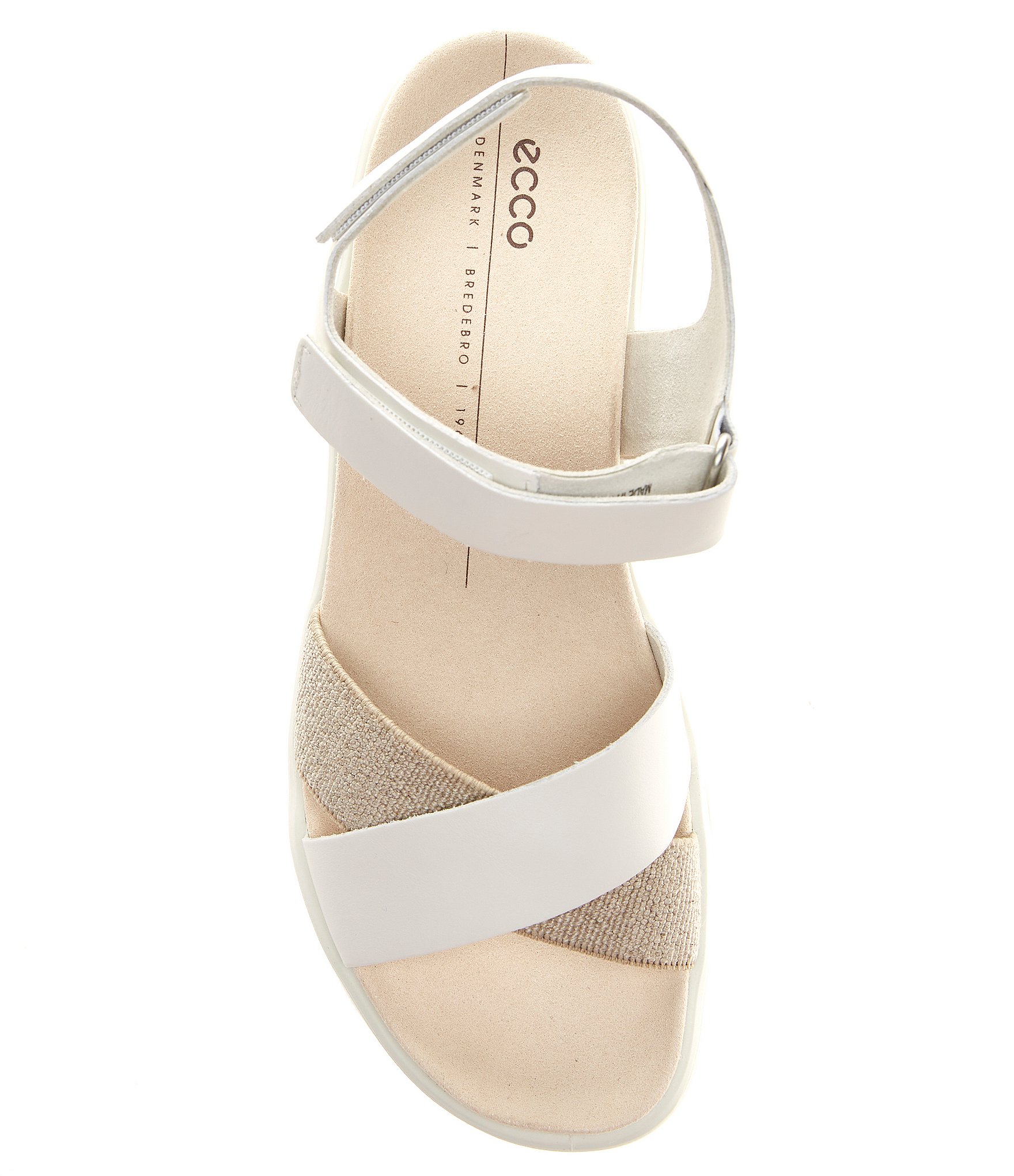 ECCO Flowt Leather Wedge Platform Sandals