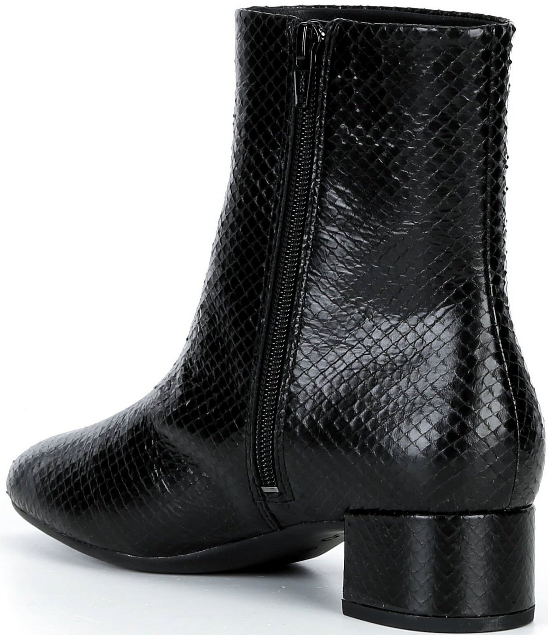 ECCO Liva 35 Leather Ankle Booties