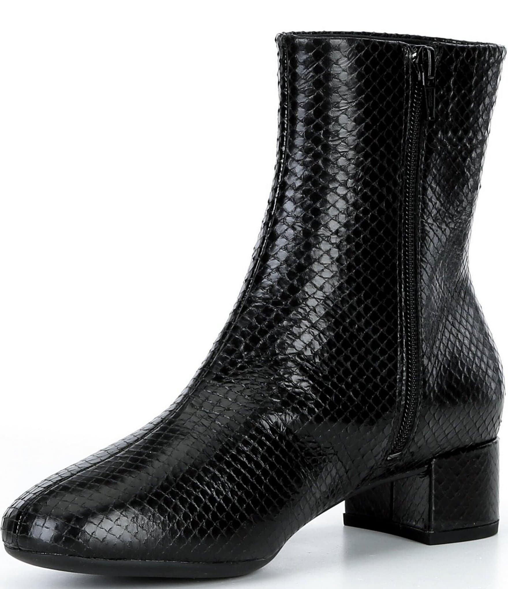 ECCO Liva 35 Leather Ankle Booties