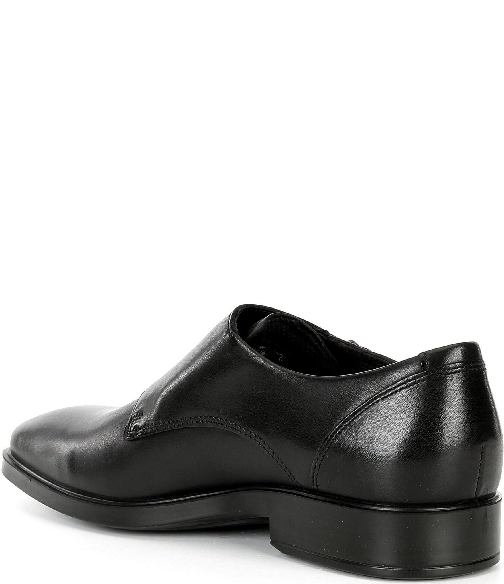 ECCO Men's Metropole Milan Double Monk Strap Leather Derby Oxfords