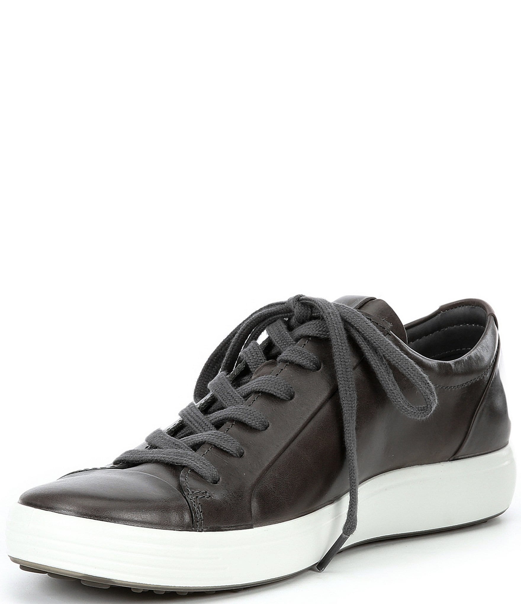 ECCO Men's Soft 7 City Leather Lace-Up Sneakers