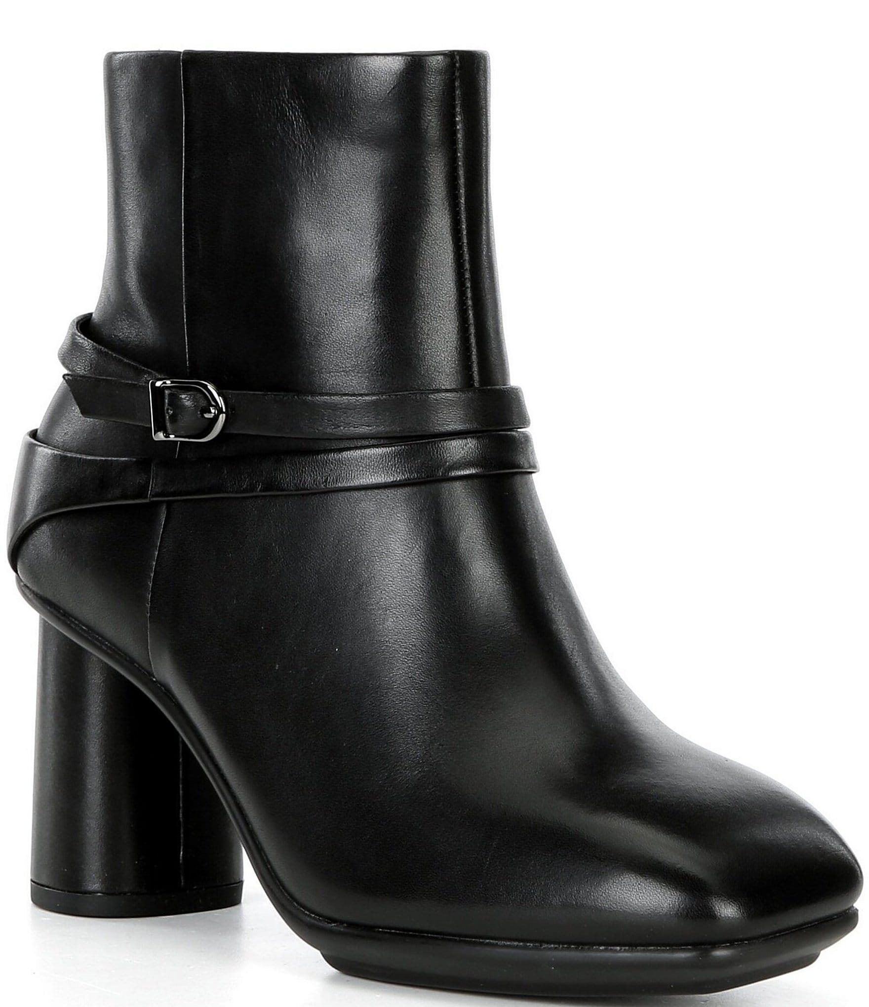 ecco women's dress boots ECCO Women's Staker Classic Leather Boot Size 8 Leather Black