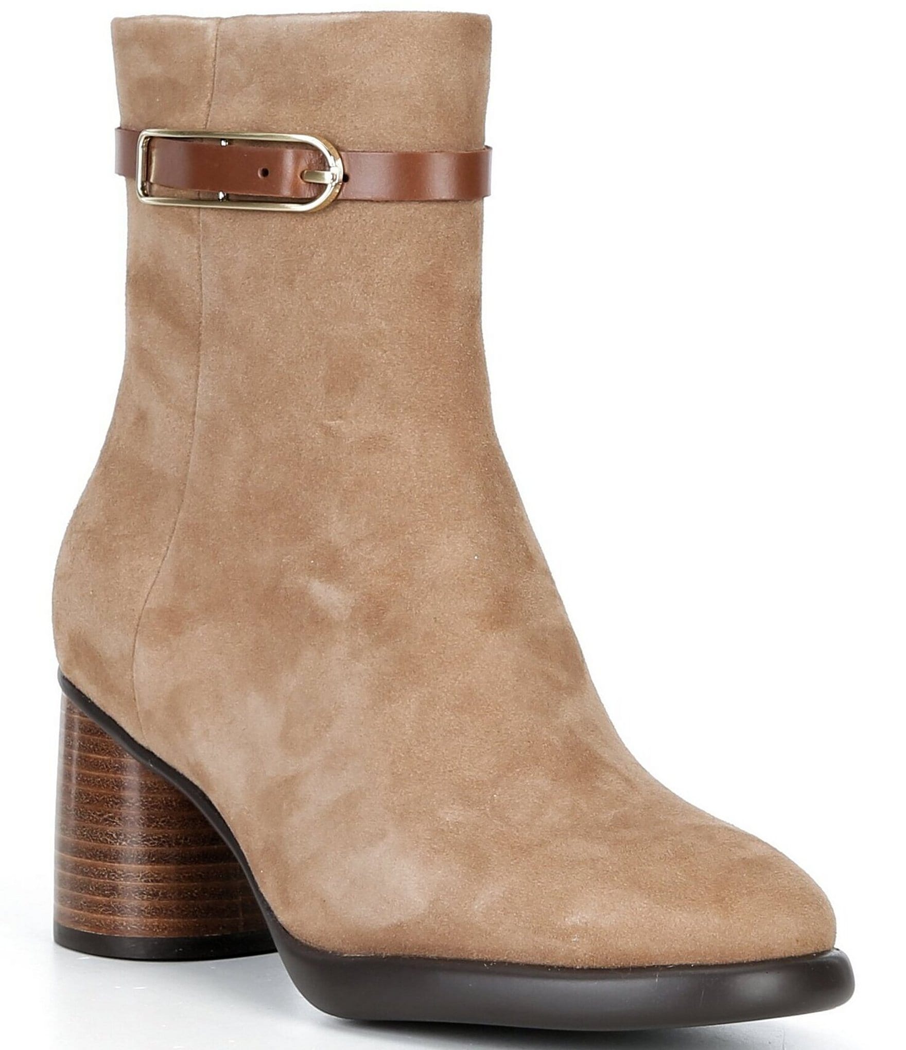 ECCO Sculpted Lx 55 Suede Ankle Booties
