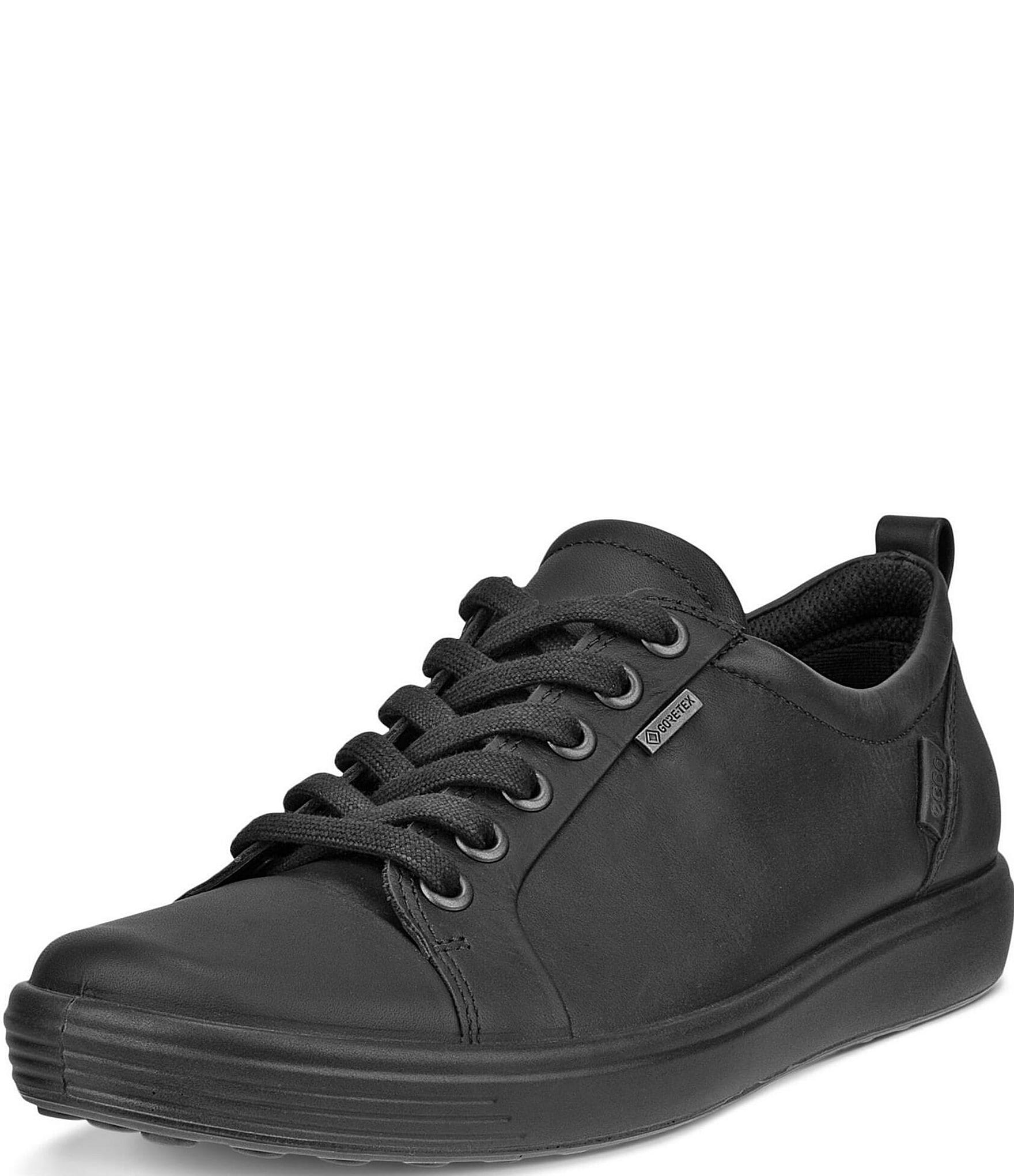 ECCO Soft 7 Leather Gore-Tex Lace Up Sneakers