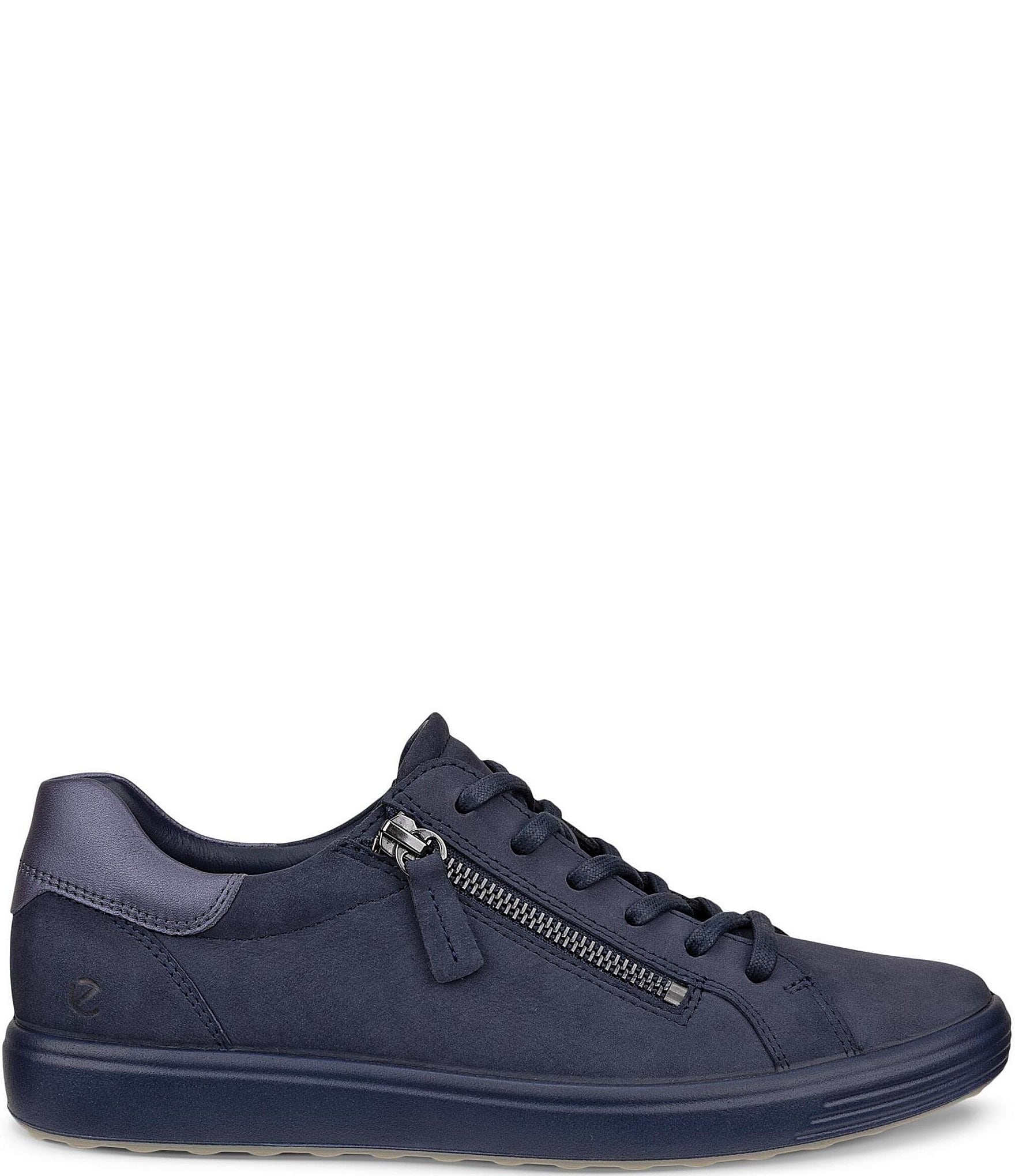 ECCO Soft 7 Nubuck Side Zip Sneakers