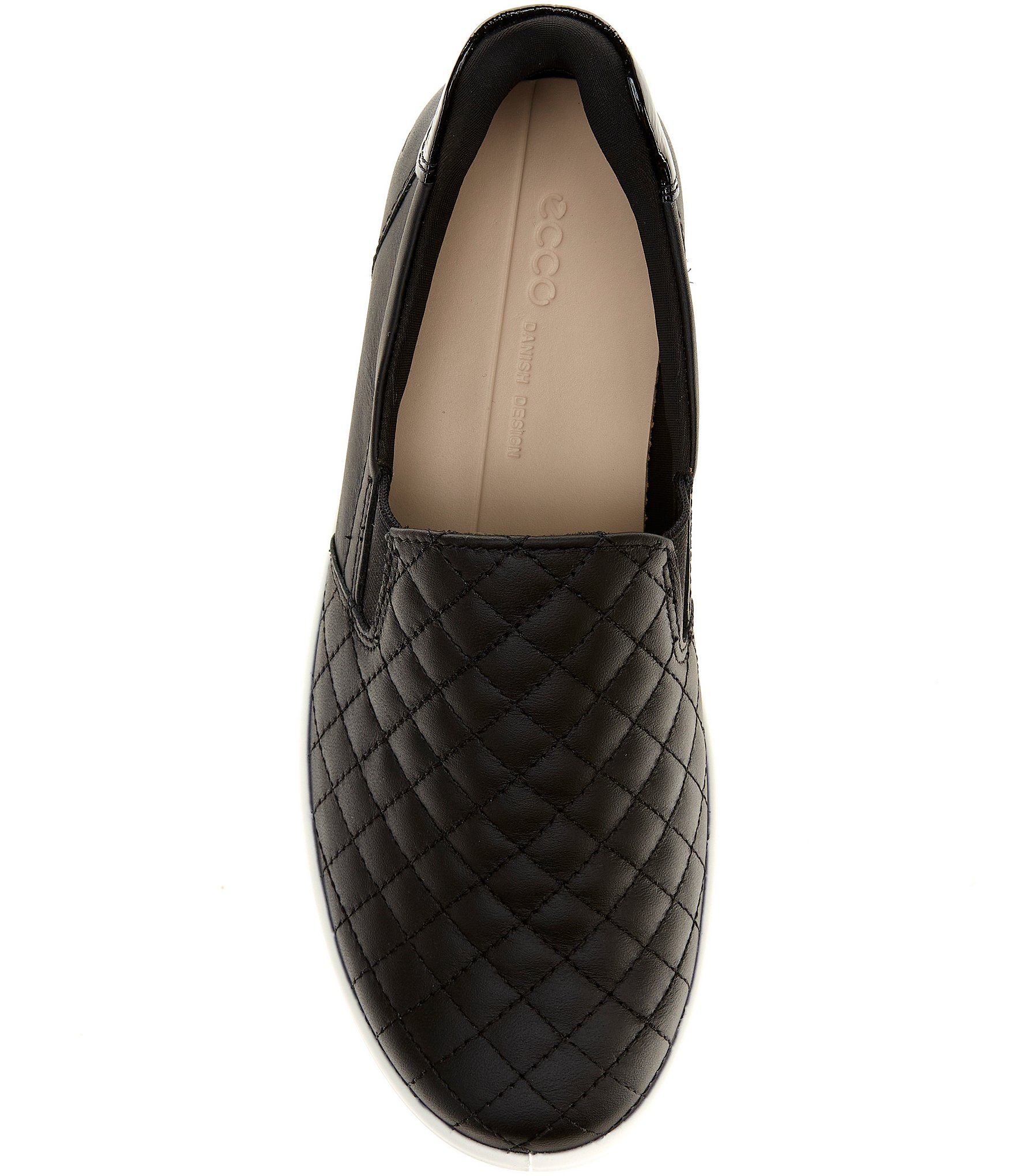 ECCO Soft 7 Quilted Leather Slip On Sneakers