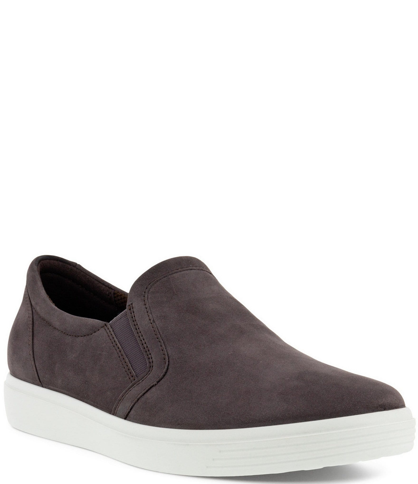 ECCO Women's Soft Classic Nubuck Leather Slip-On Sneakers | Dillard's