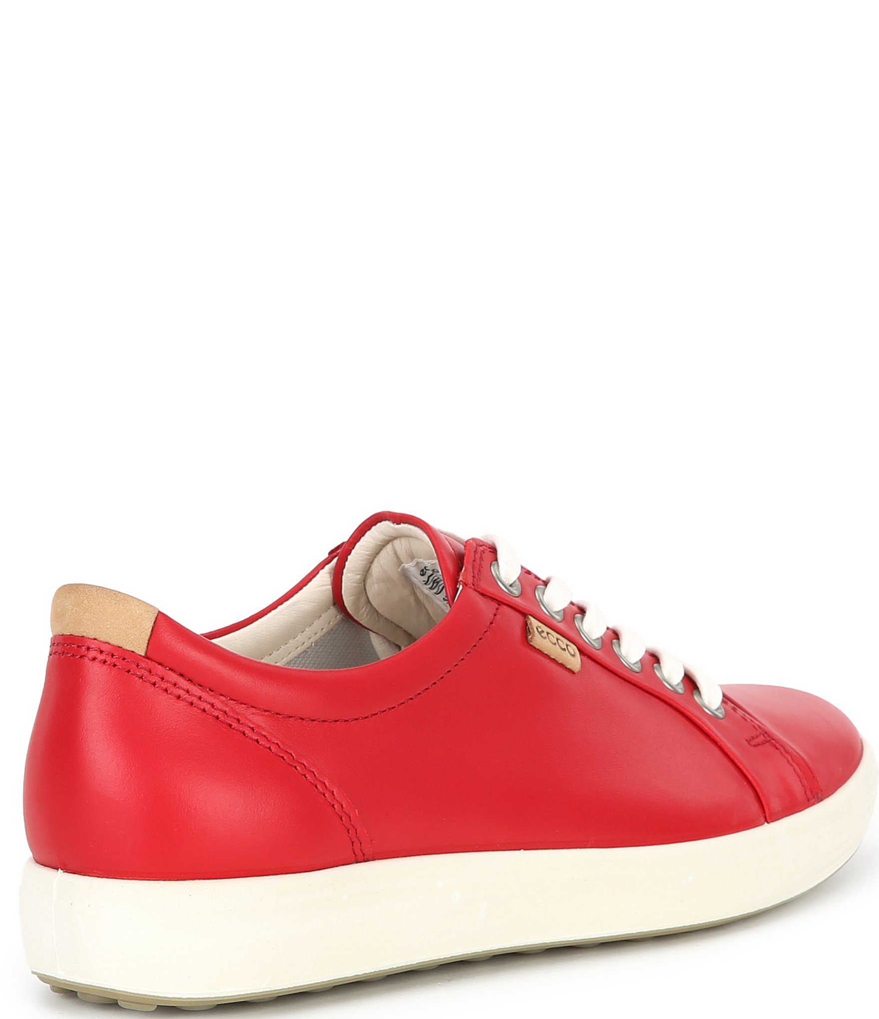 ECCO Women's Soft VII Leather Lace-Up Sneakers