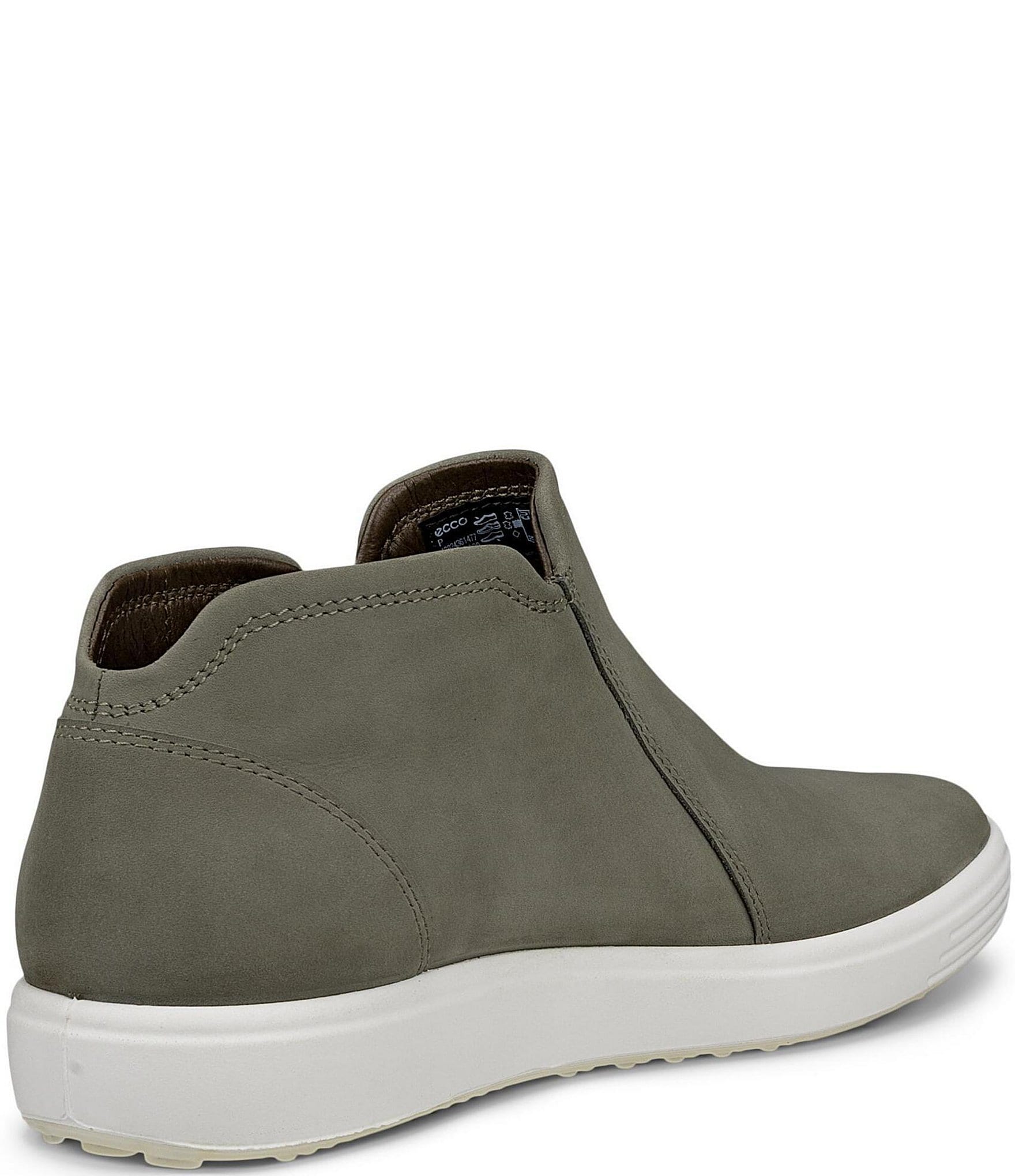 ECCO Women's Soft 7 Nubuck Low Zip Sneaker Booties