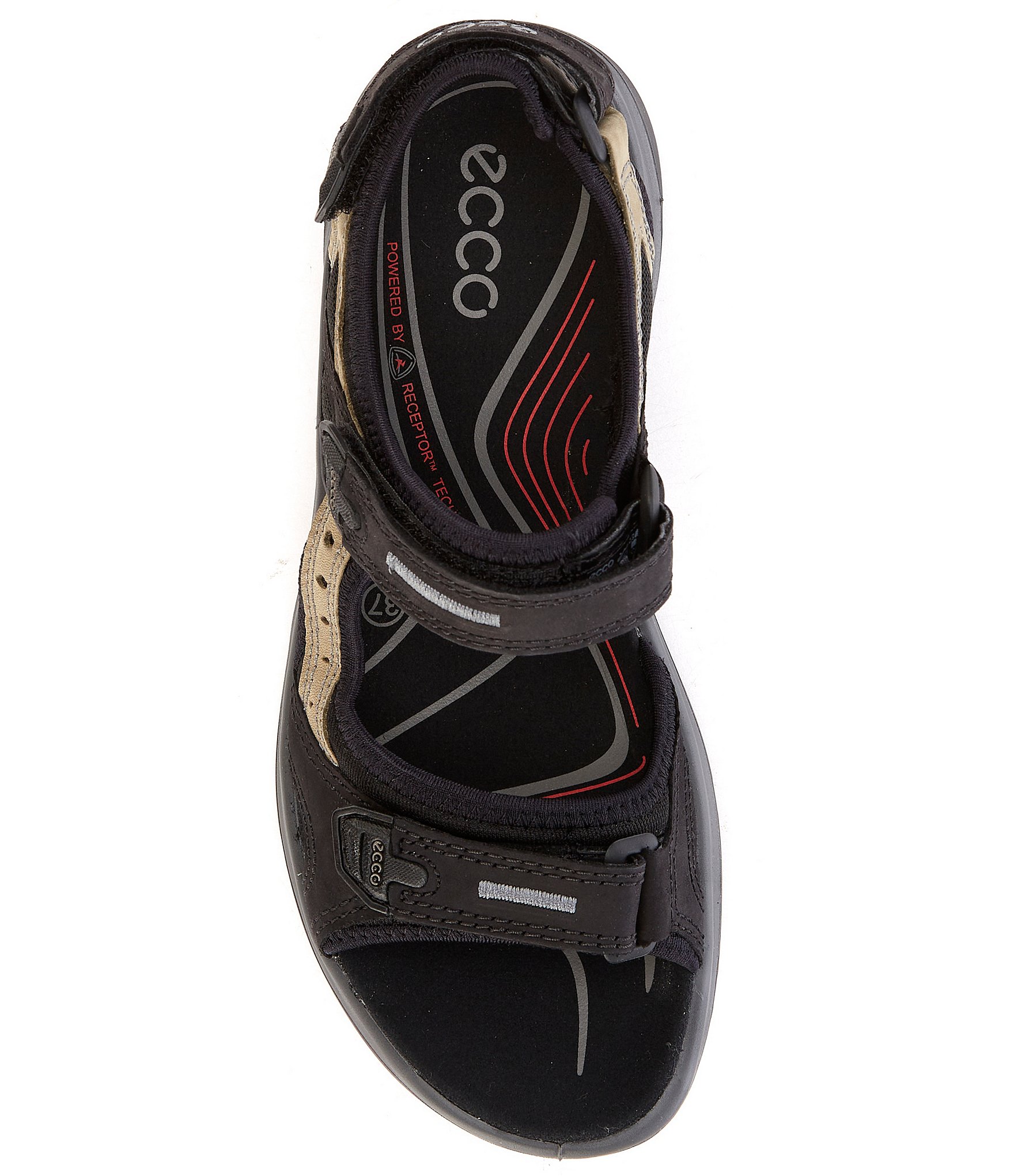 ECCO Offroad Yucatan Adjustable Strap Leather Sandals