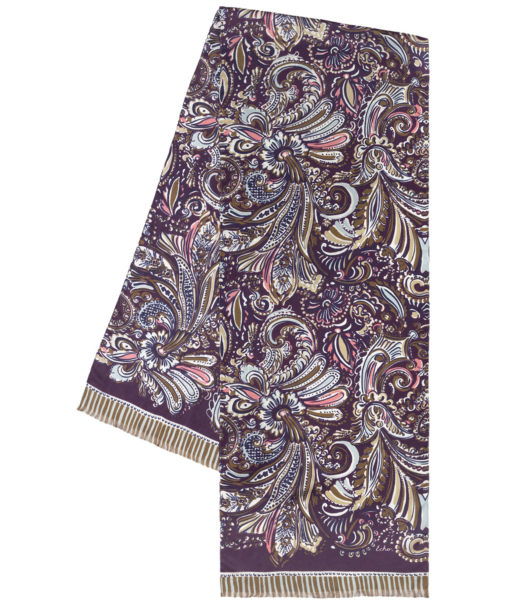 Echo Artist Paisley Silk Scarf Wrap