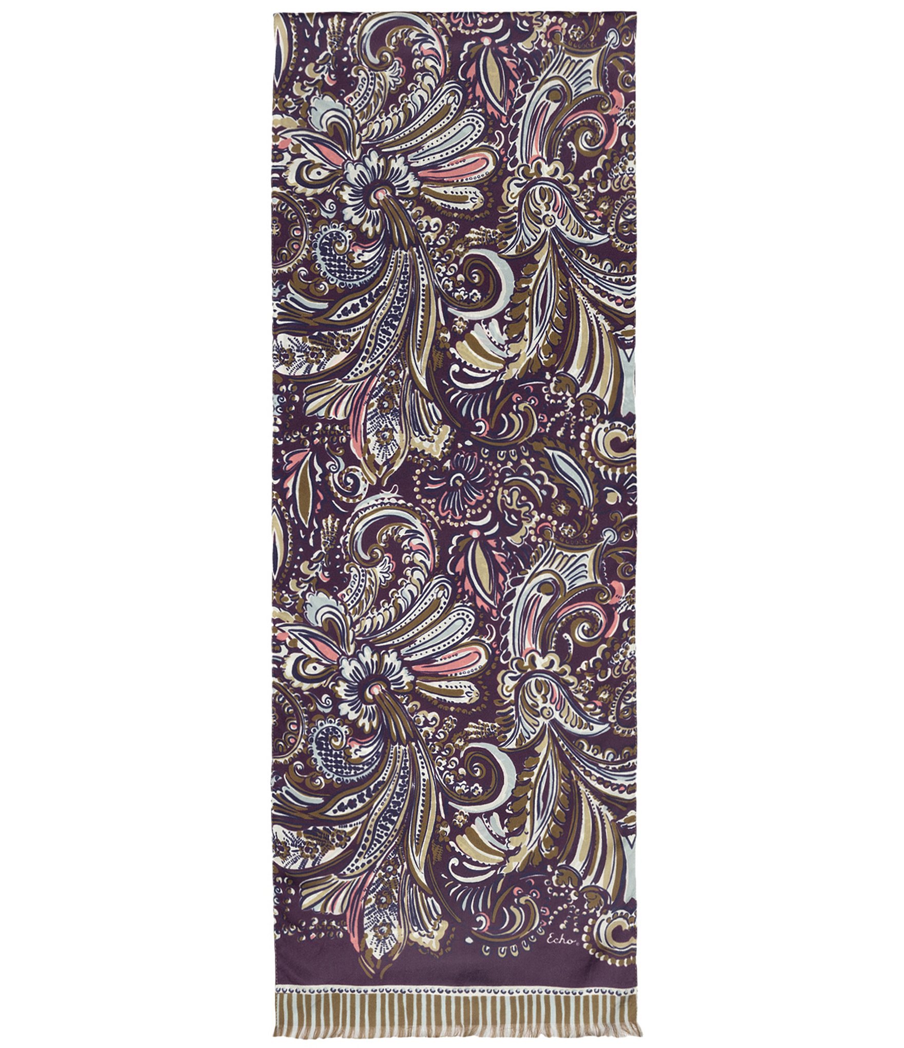 Echo Artist Paisley Silk Scarf Wrap