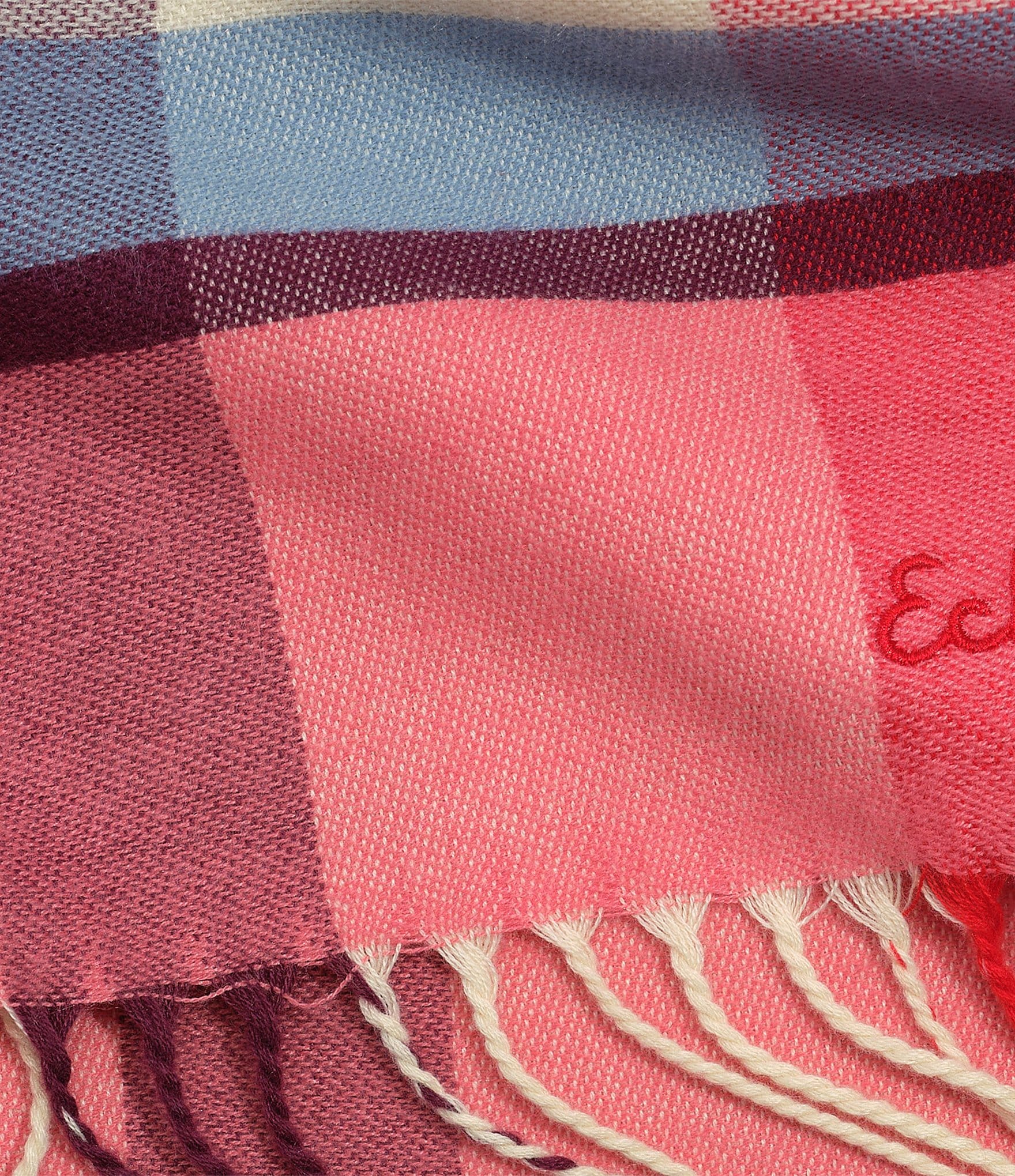 Echo Cubists Woven Plaid Scarf Wrap