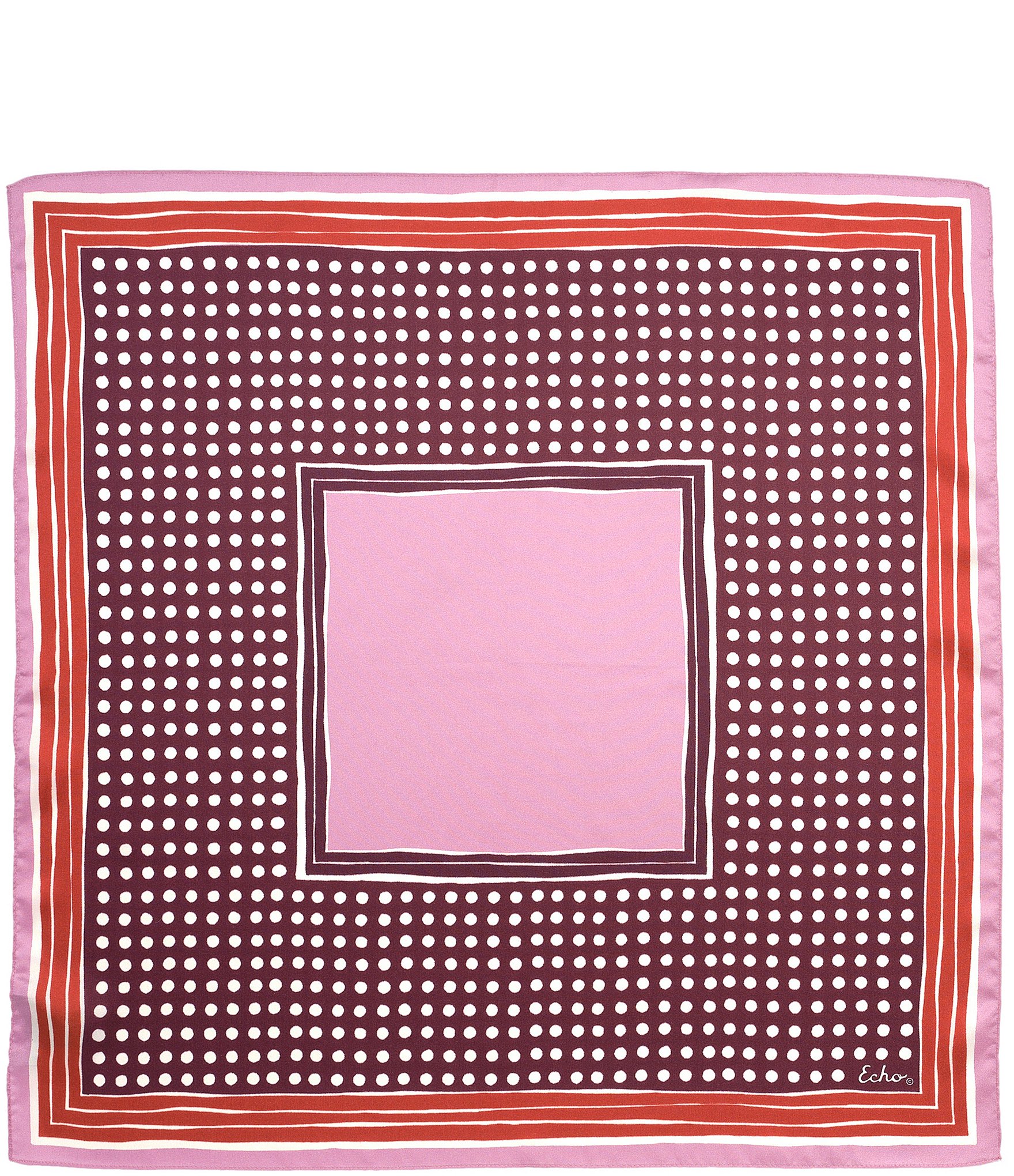 Echo Dotty Silk Bandana Square Scarf