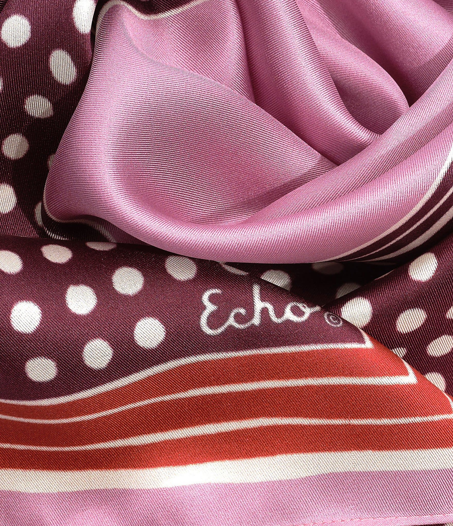 Echo Dotty Silk Bandana Square Scarf