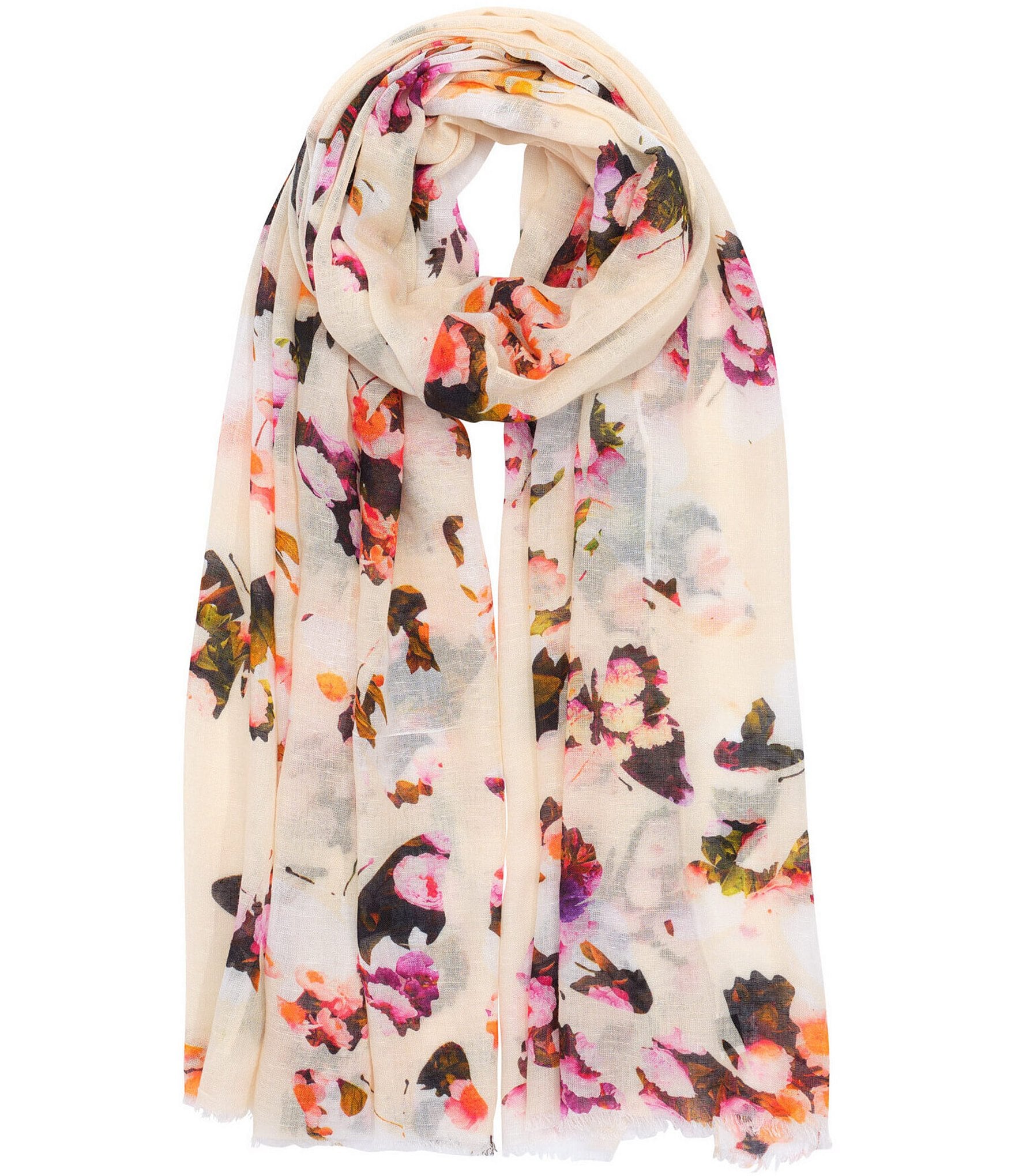 Echo Flying Around Floral Scarf Wrap | Dillard's