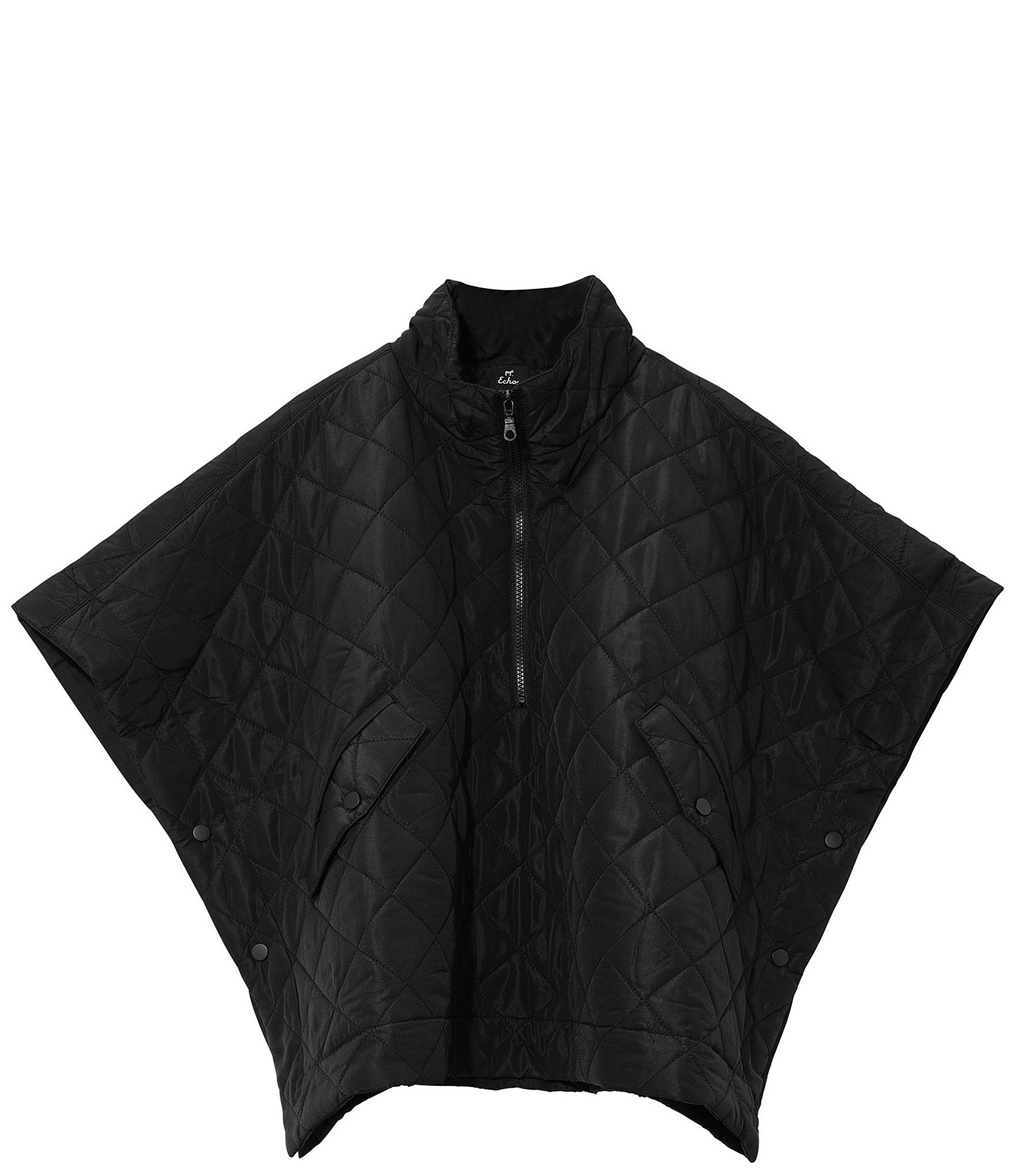 Echo Quilted Quarter Zip Poncho