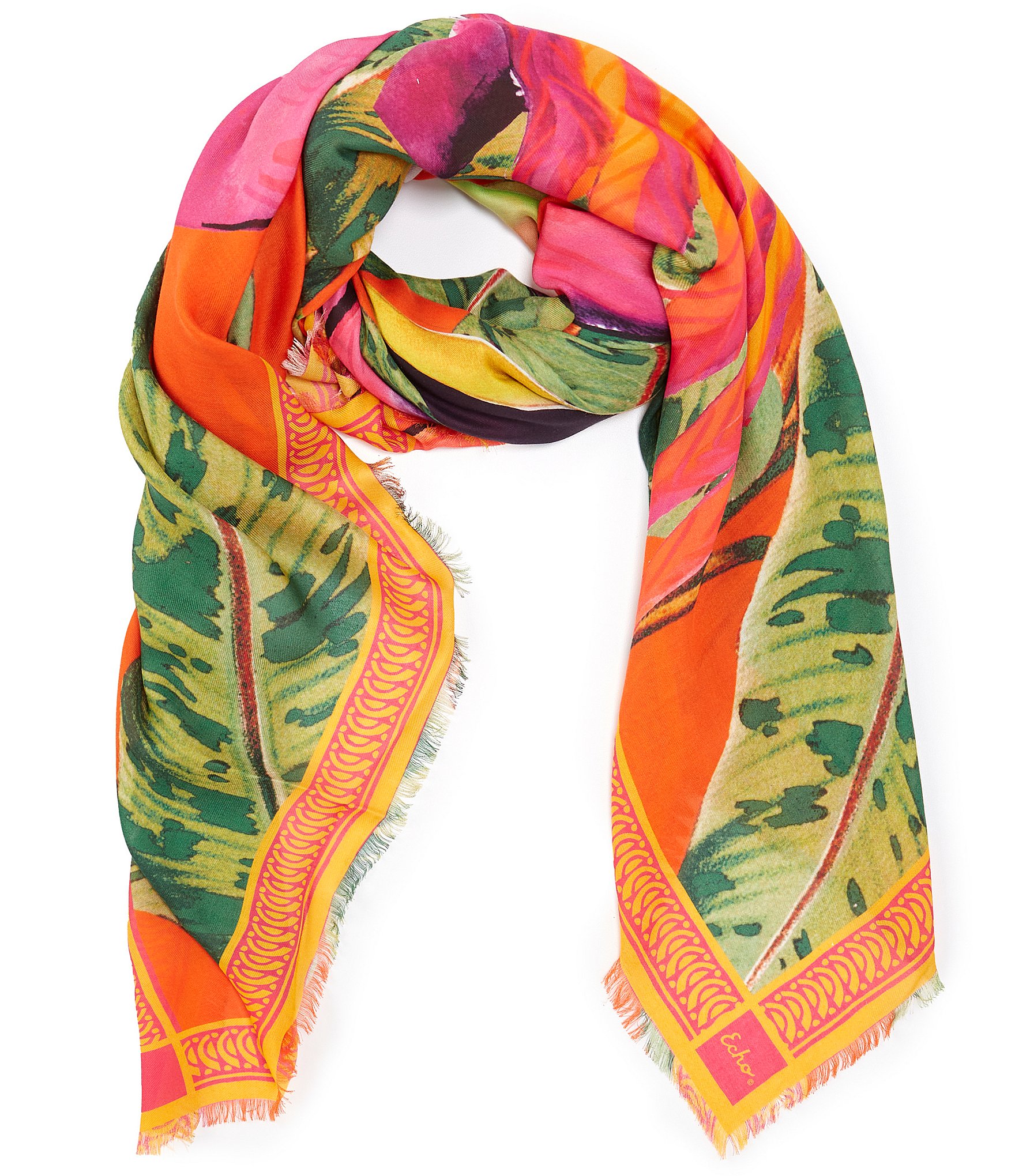 Echo Two Toucans Square Scarf