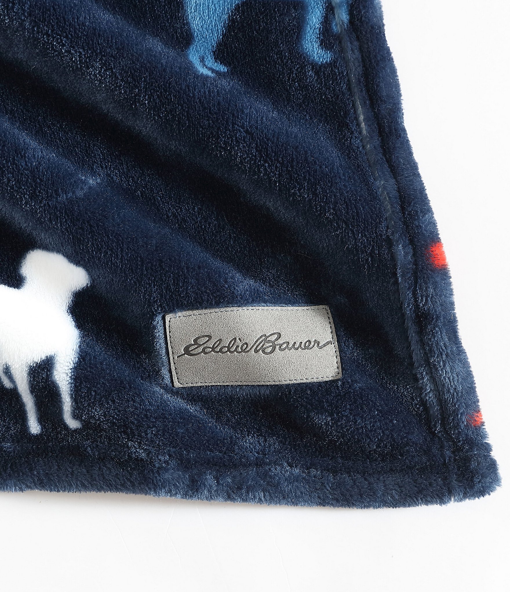 Eddie Bauer Buddy The Dog Ultra Soft Plush Fleece Throw Blanket