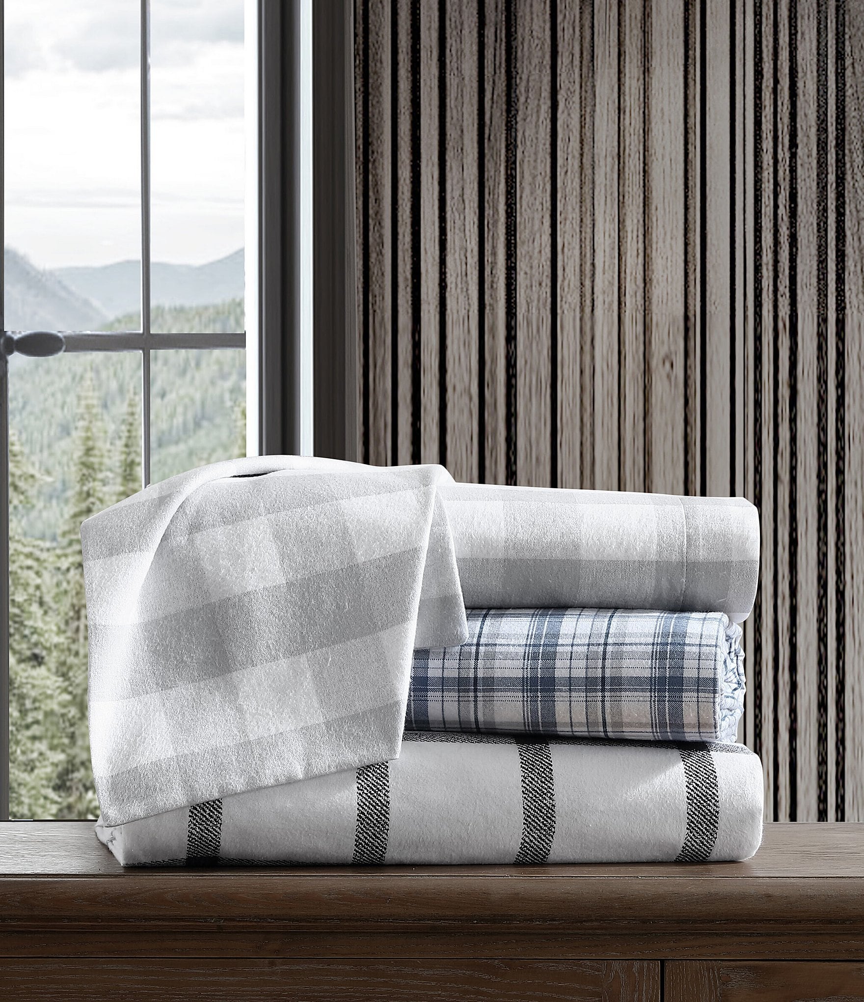 Eddie Bauer Bunkhouse Plaid Printed Flannel Sheet Set