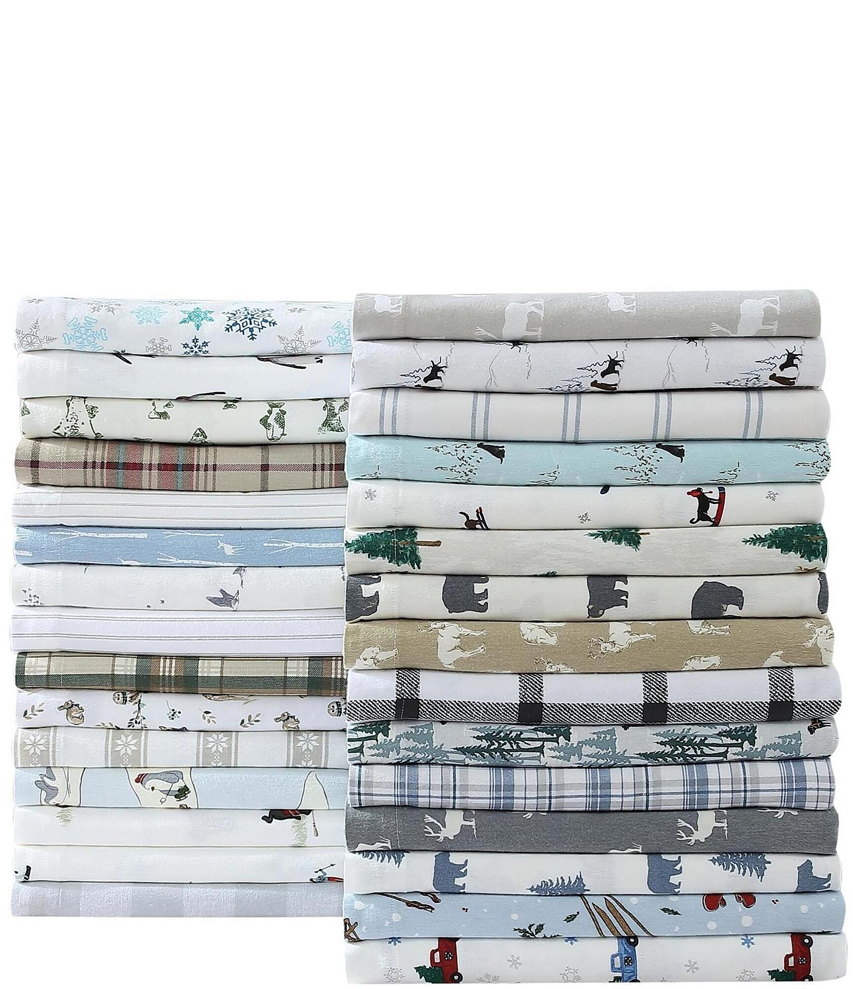 Eddie Bauer Bunkhouse Plaid Printed Flannel Sheet Set