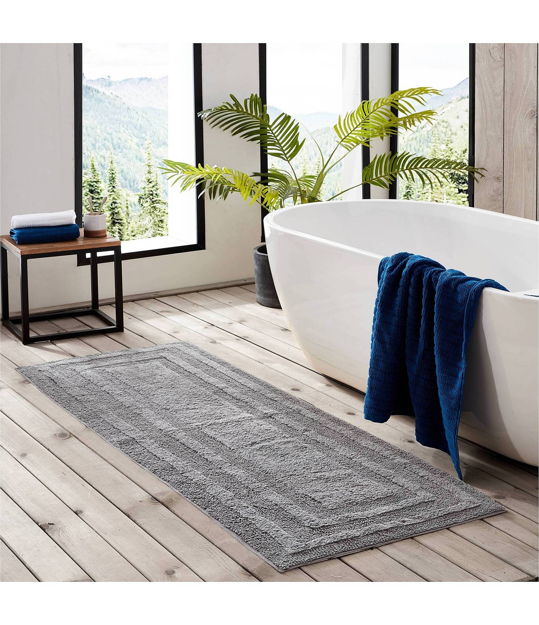 Eddie Bauer Logan Tufted Cotton Bath Runner Rug