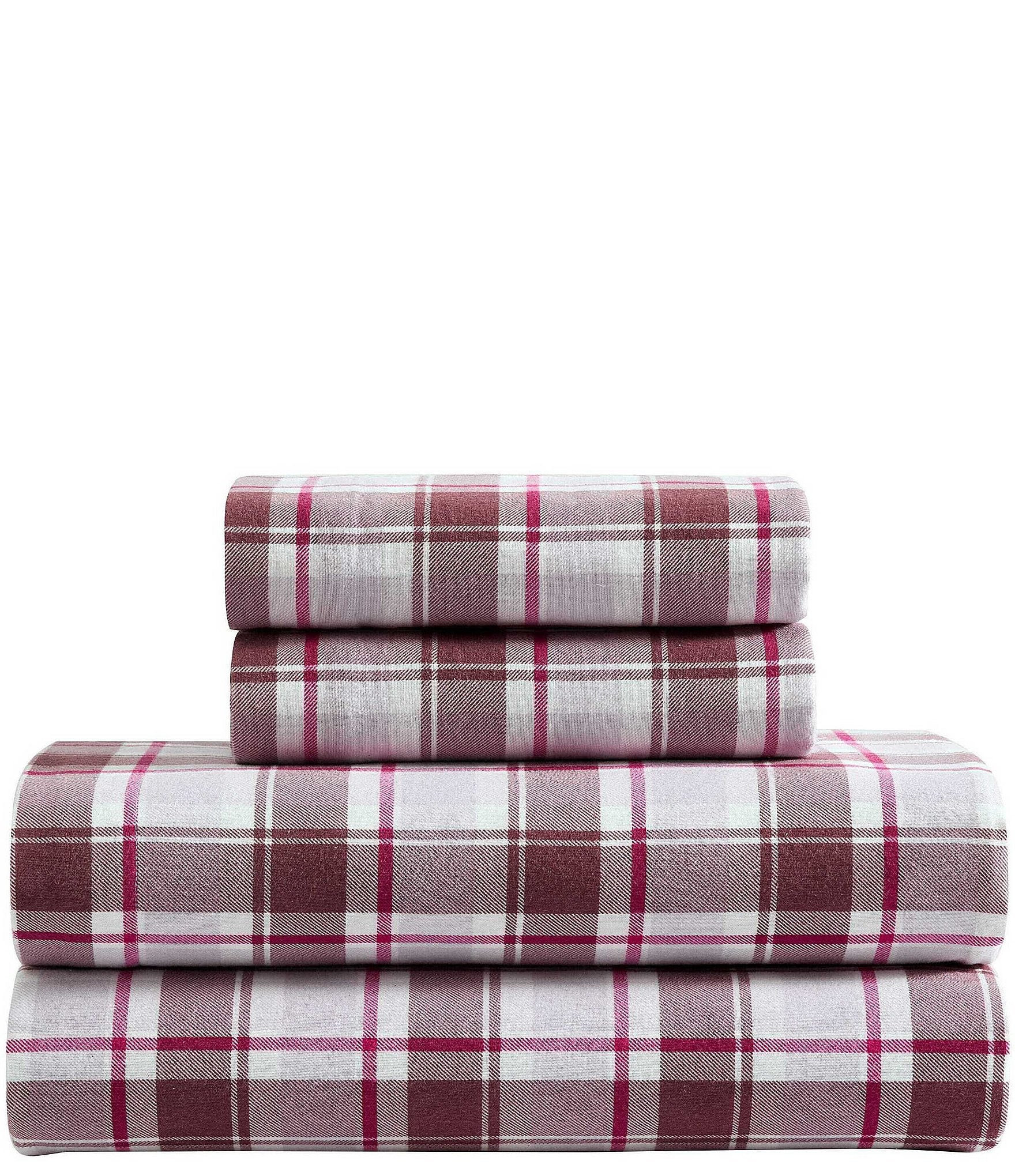 Eddie Bauer Rugged Plaid Cotton Flannel Sheet Set