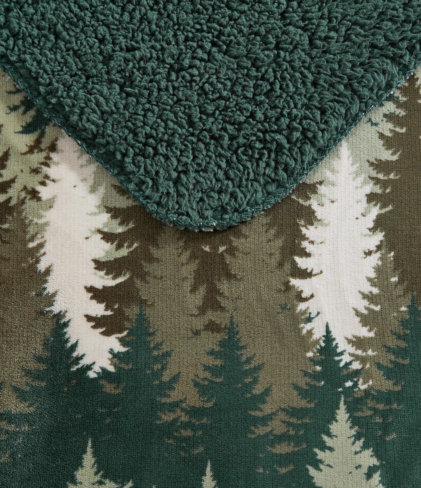Eddie Bauer Stepped Pines Printed Reversible Plush Throw