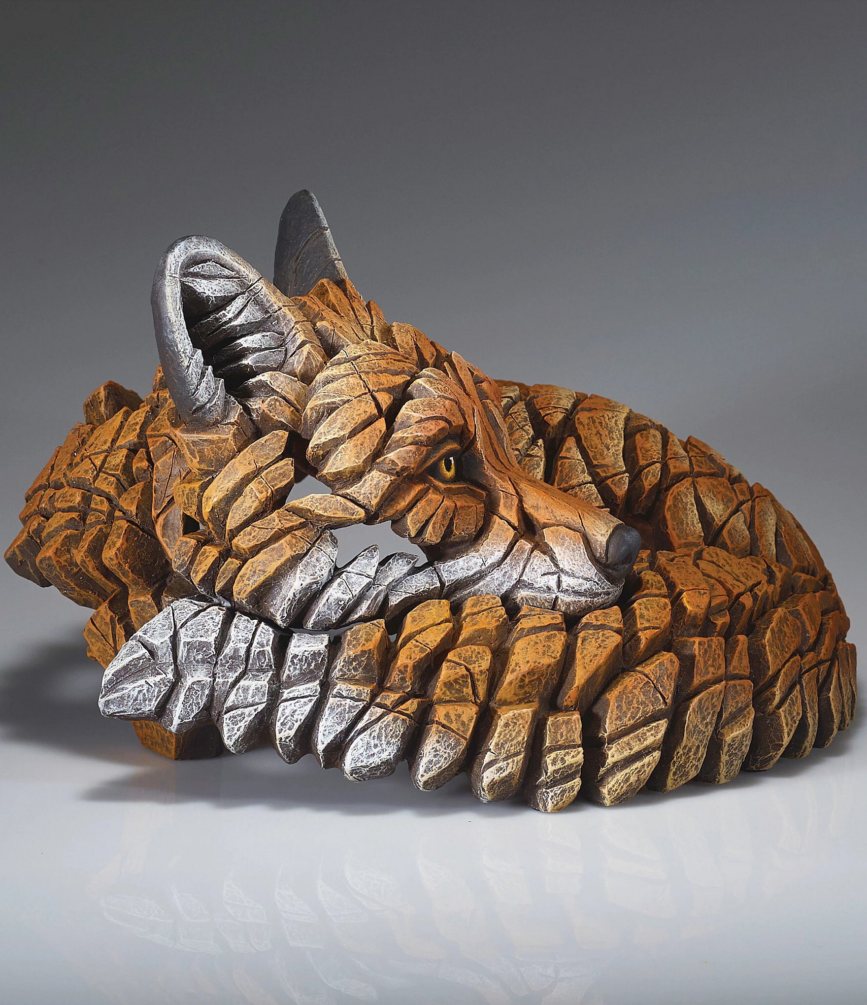 Edge Sculpture By Enesco Curled Up Fox Figurine