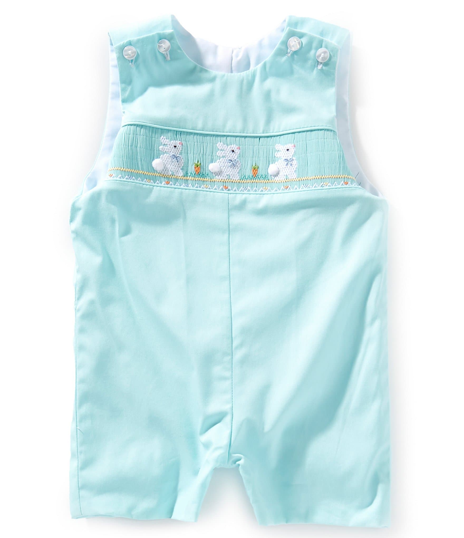 Edgehill Collection Baby Boys Smocked Easter Bunny Jon Jon
