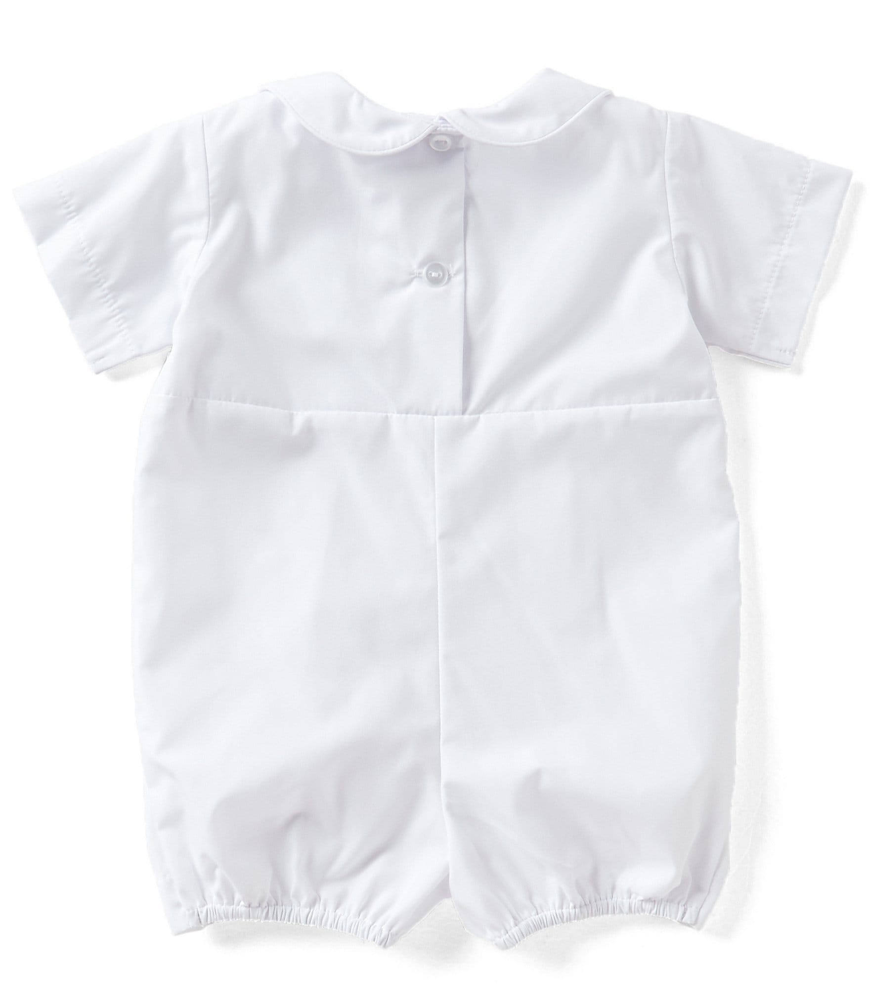 Edgehill Collection Baby Boys Newborn-12 Months Christening Shortall & Matching Hat Set