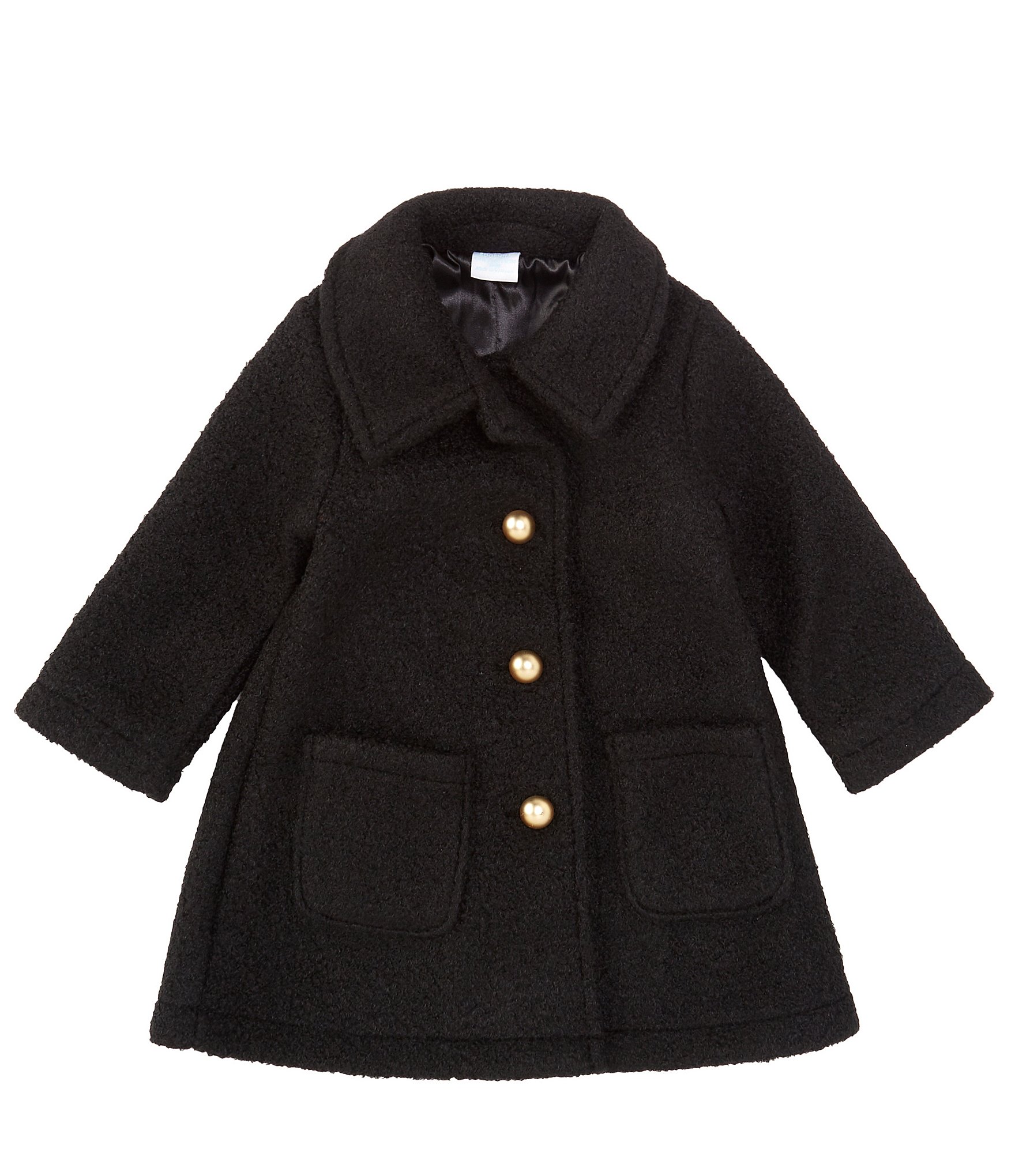 Edgehill Collection Baby Girl 12-24 Months Button Front Dress Coat ...