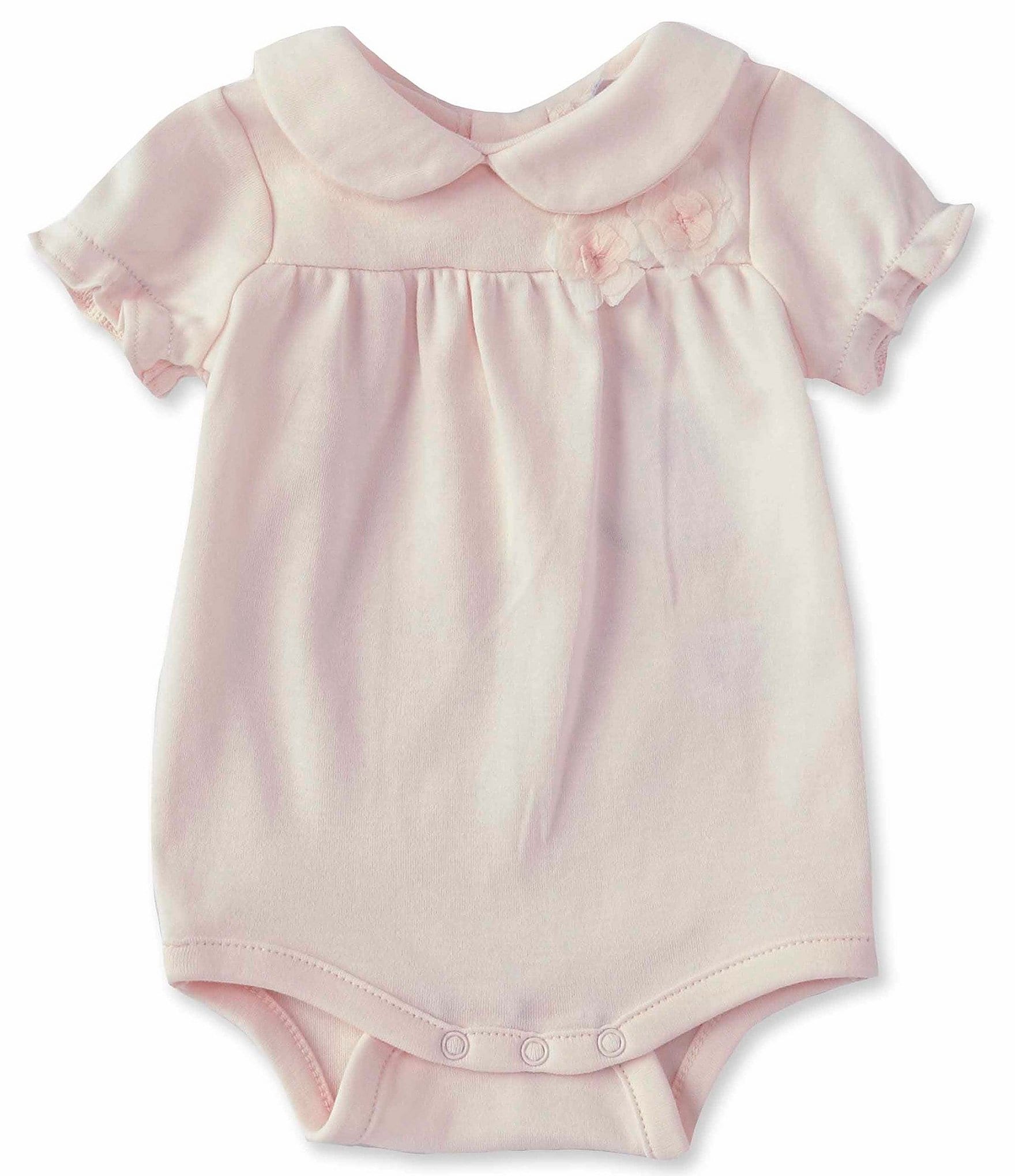Edgehill Collection Baby Girls Newborn-6 Months Short-Sleeve 3D ...