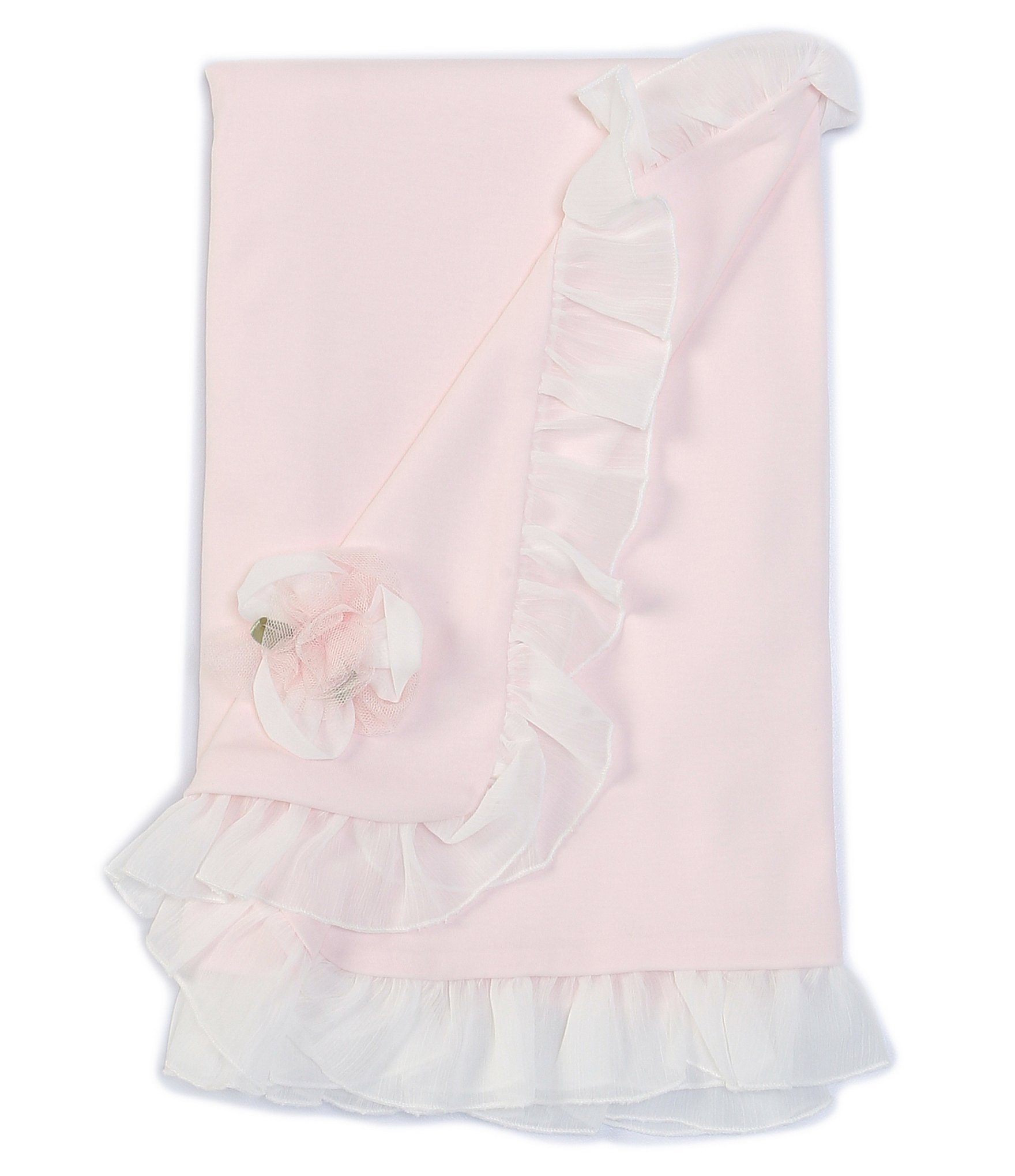 Edgehill Collection Baby Girls Ruffle Chiffon Blanket | Dillard's