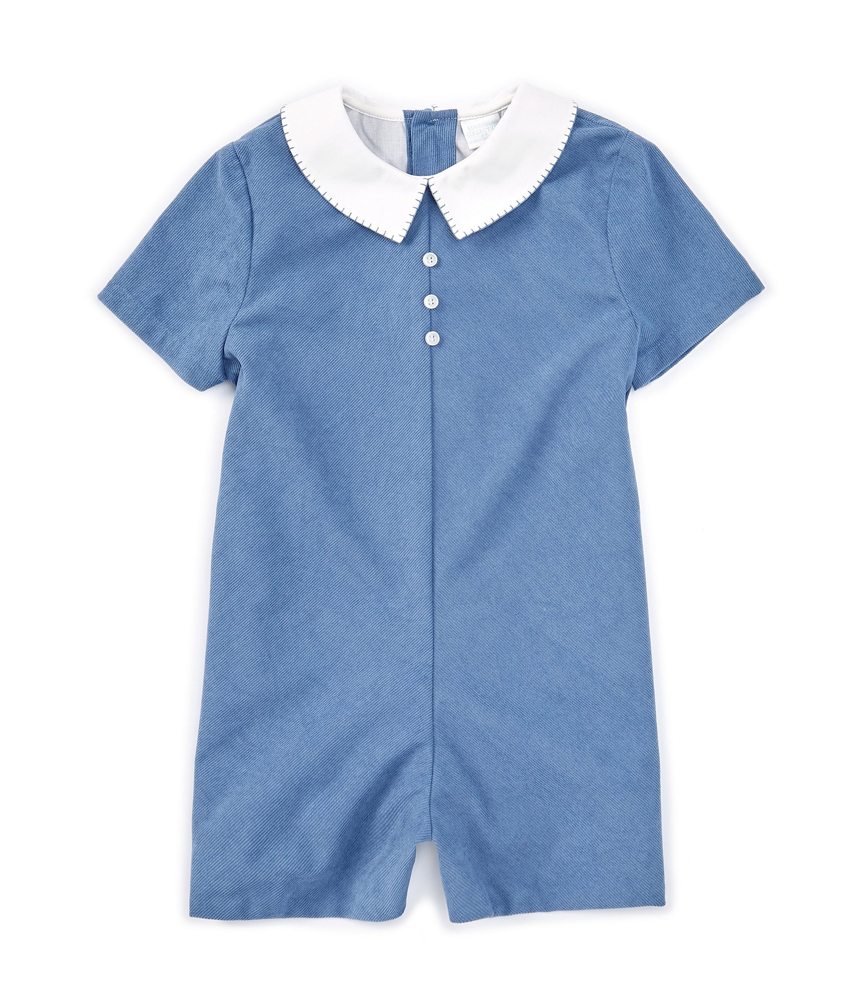 Edgehill Collection Little Boys 2T-4T Peter Pan Collar Corduroy Jon Jon