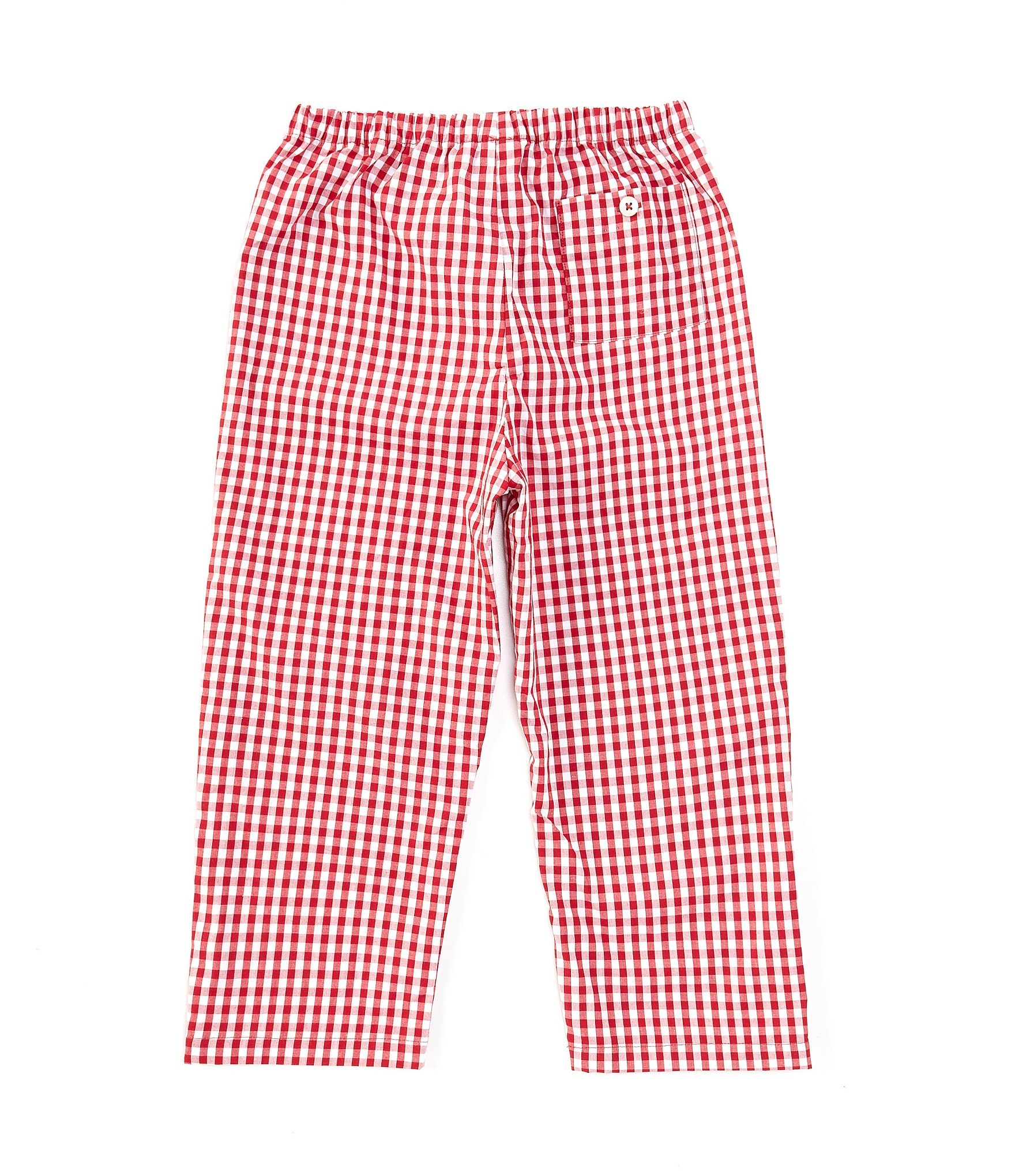 Edgehill Collection Little Boys 2T-7 Gingham Pull-On Pants