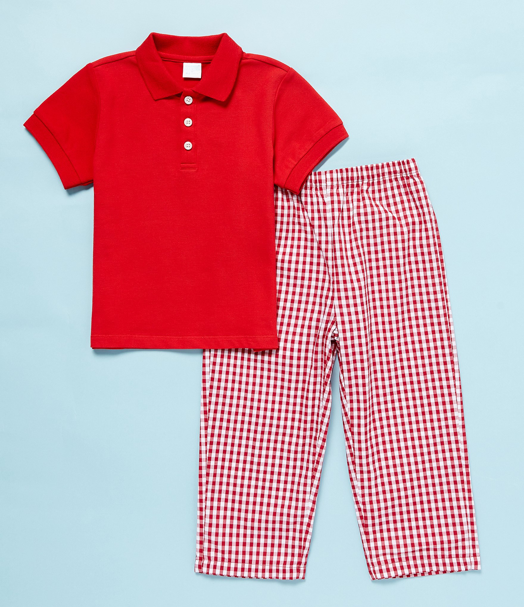 Edgehill Collection Little Boys 2T-7 Gingham Pull-On Pants