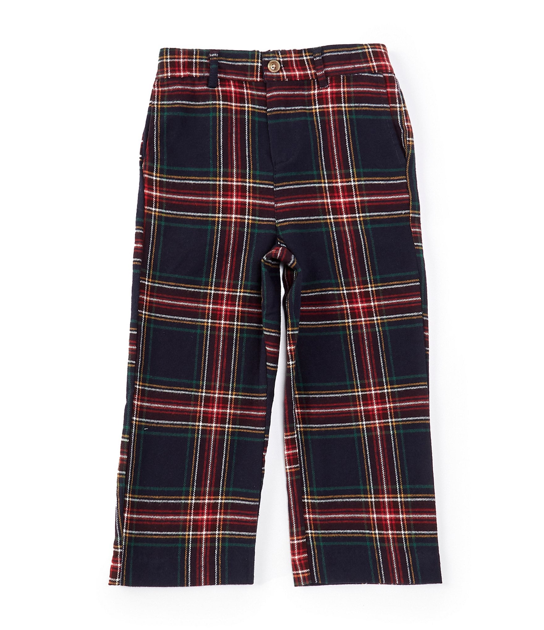 Edgehill Collection Little Boys 2T-7 Plaid Pull-On Pants